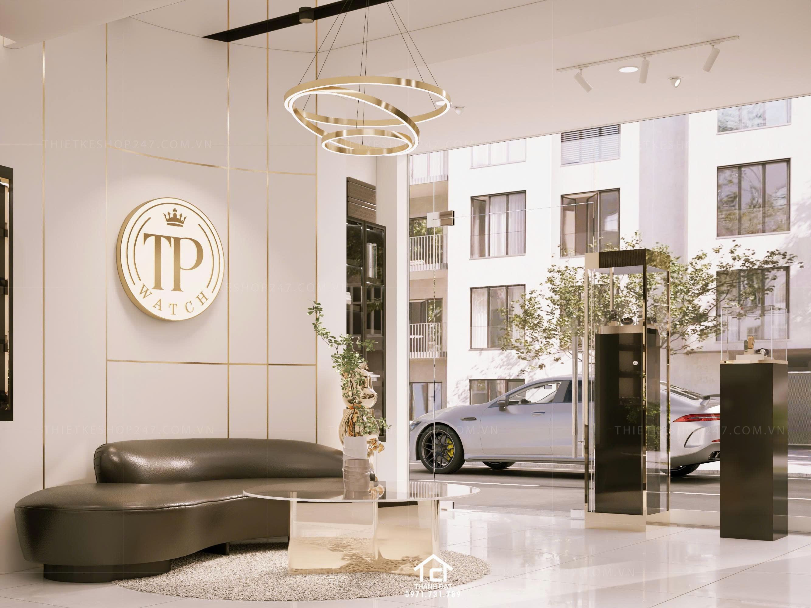 thiết kế shop đồng hồ đẹp