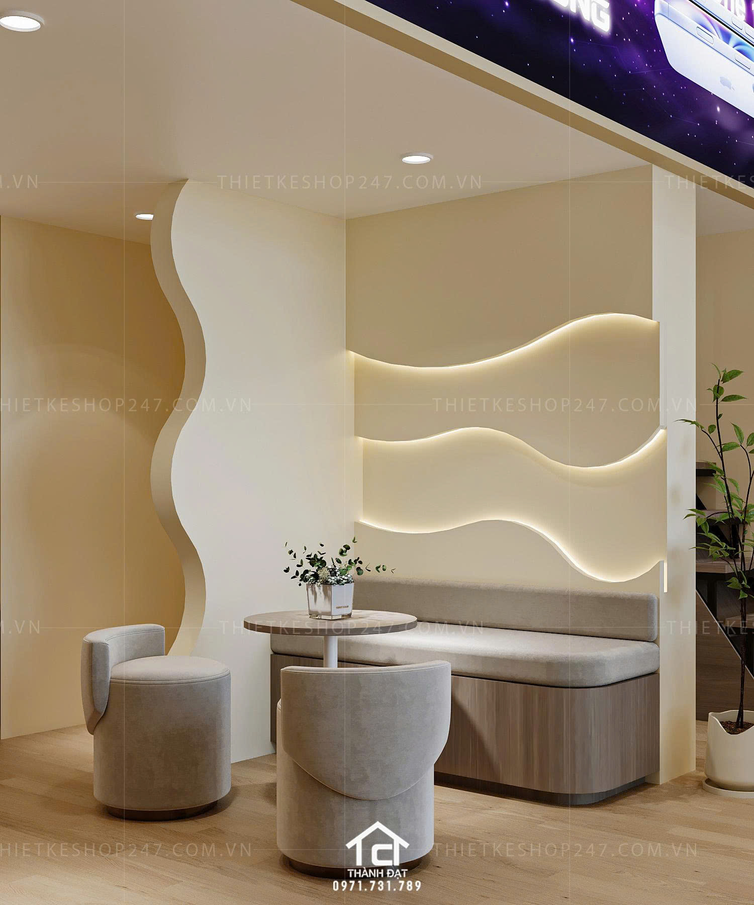 thiết kế shop điện thoại đẹp ấn tượng