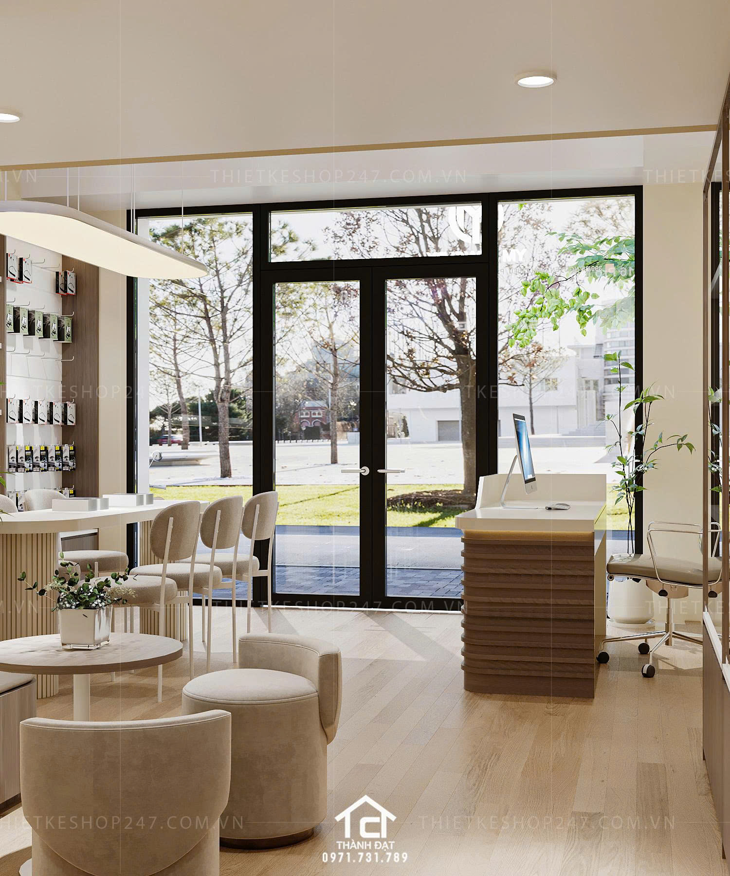 thiết kế shop điện thoại đẹp bắt mắt