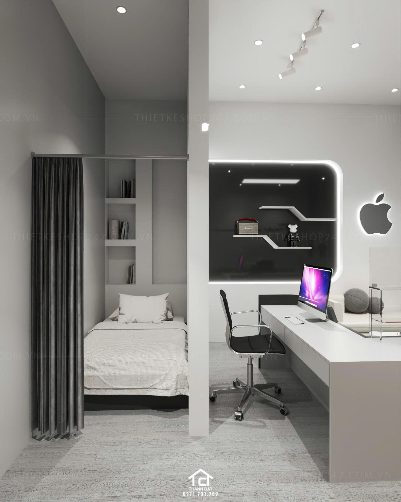 thiết kế shop điện thoại đẹp bắt mắt