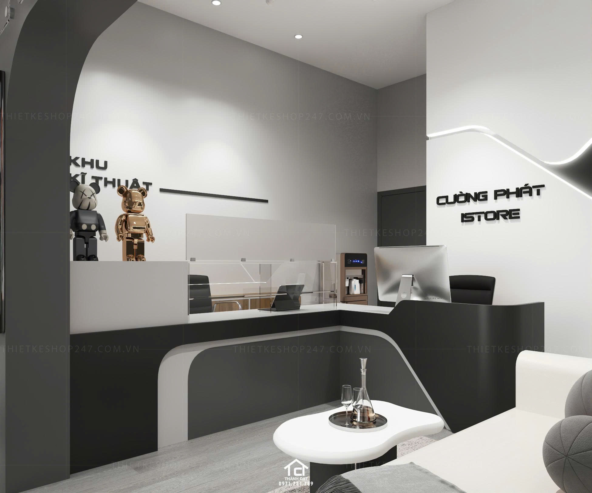 thiết kế shop điện thoại đẹp lôi cuốn