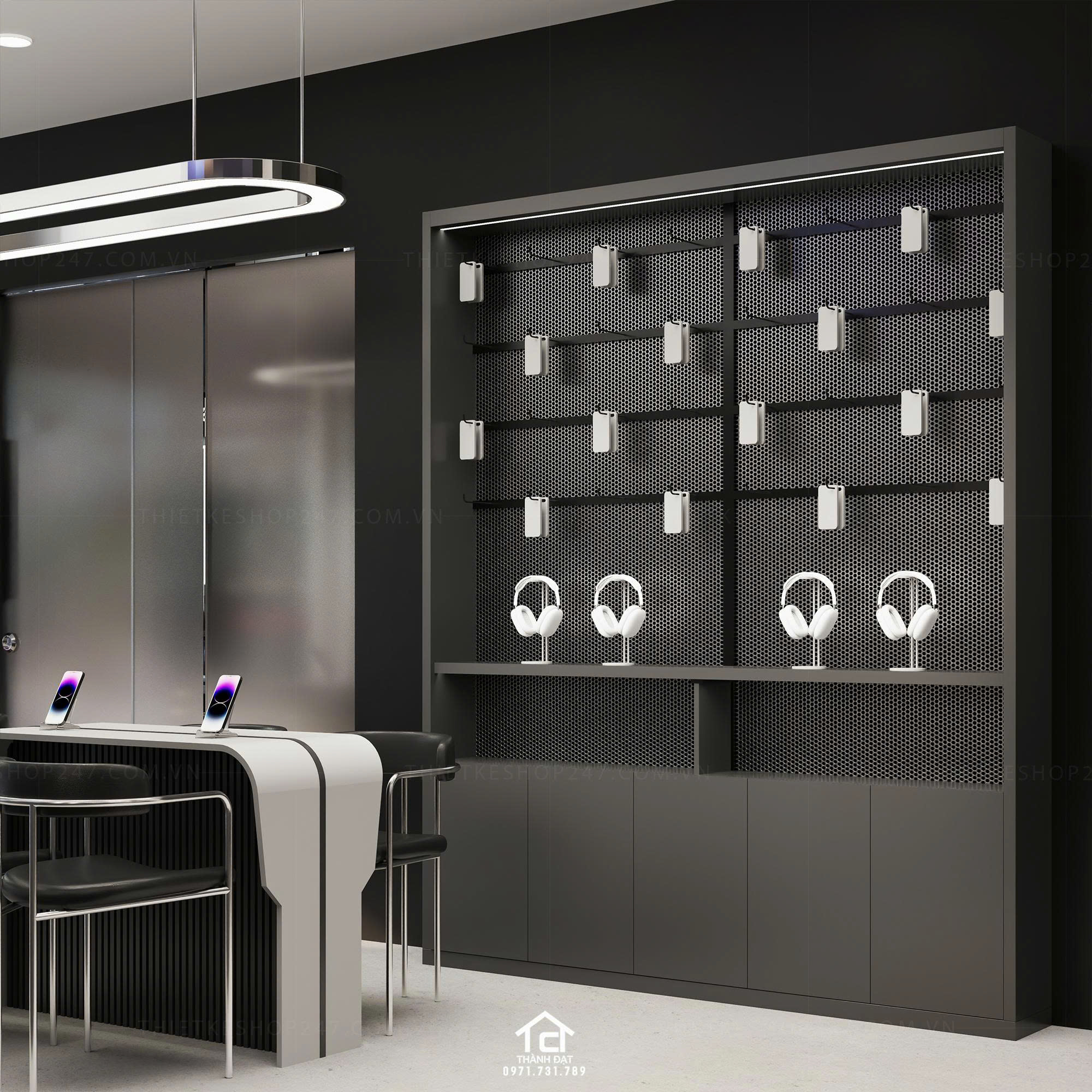 thiết kế shop điện thoại đẹp nổi bật