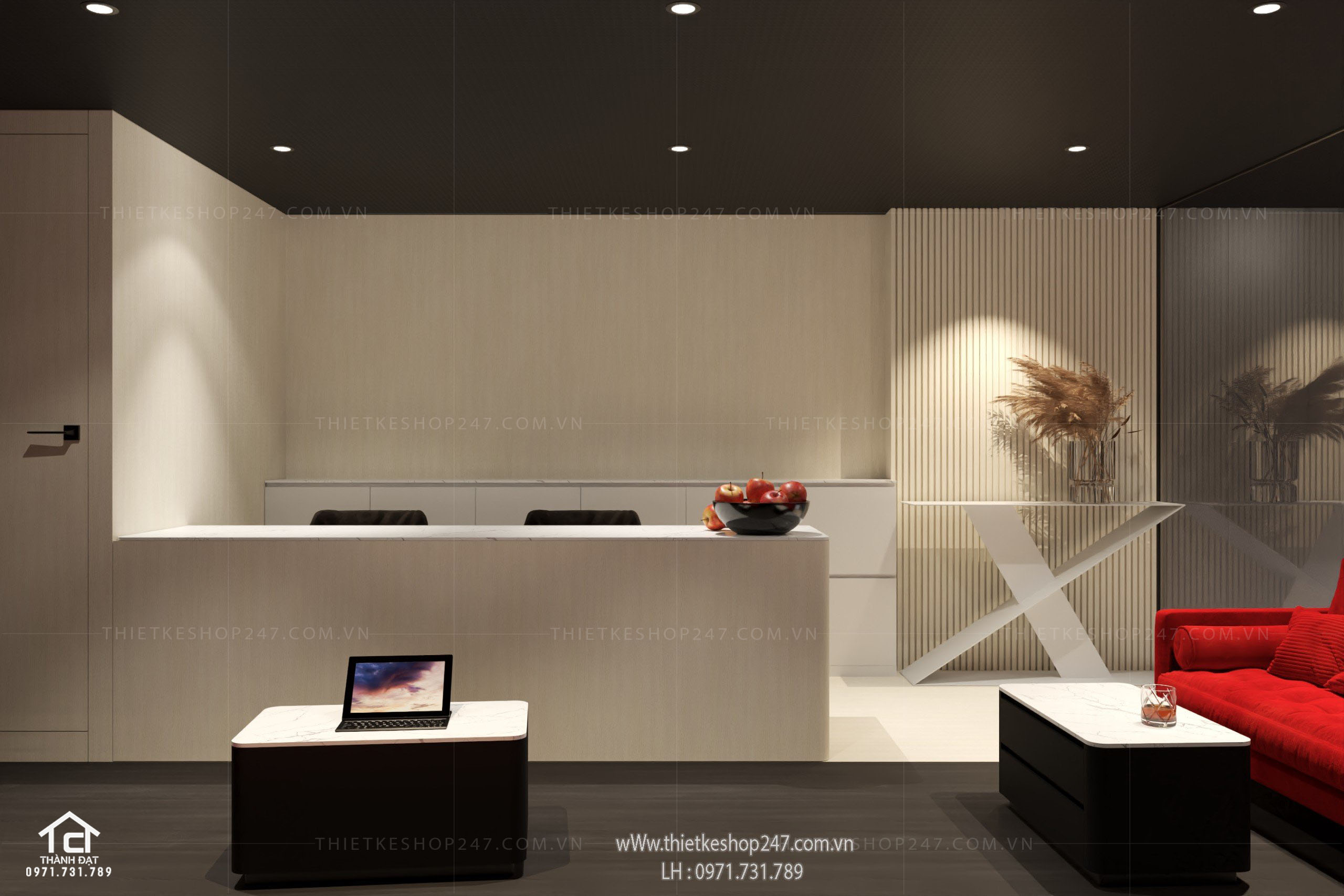 thiết kế shop điện thoại đẹp sang chảnh