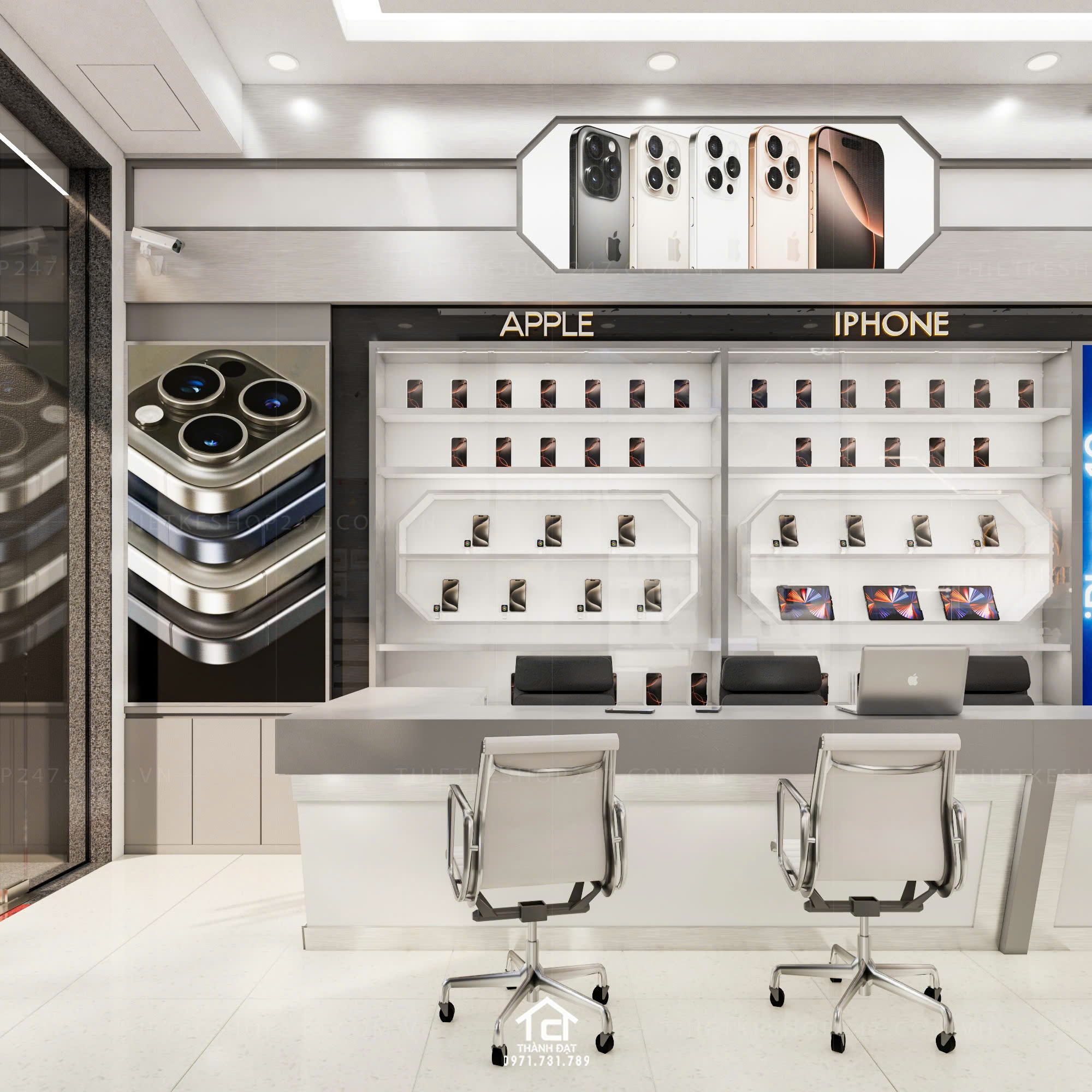 thiết kế shop điện thoại đẹp thu hút