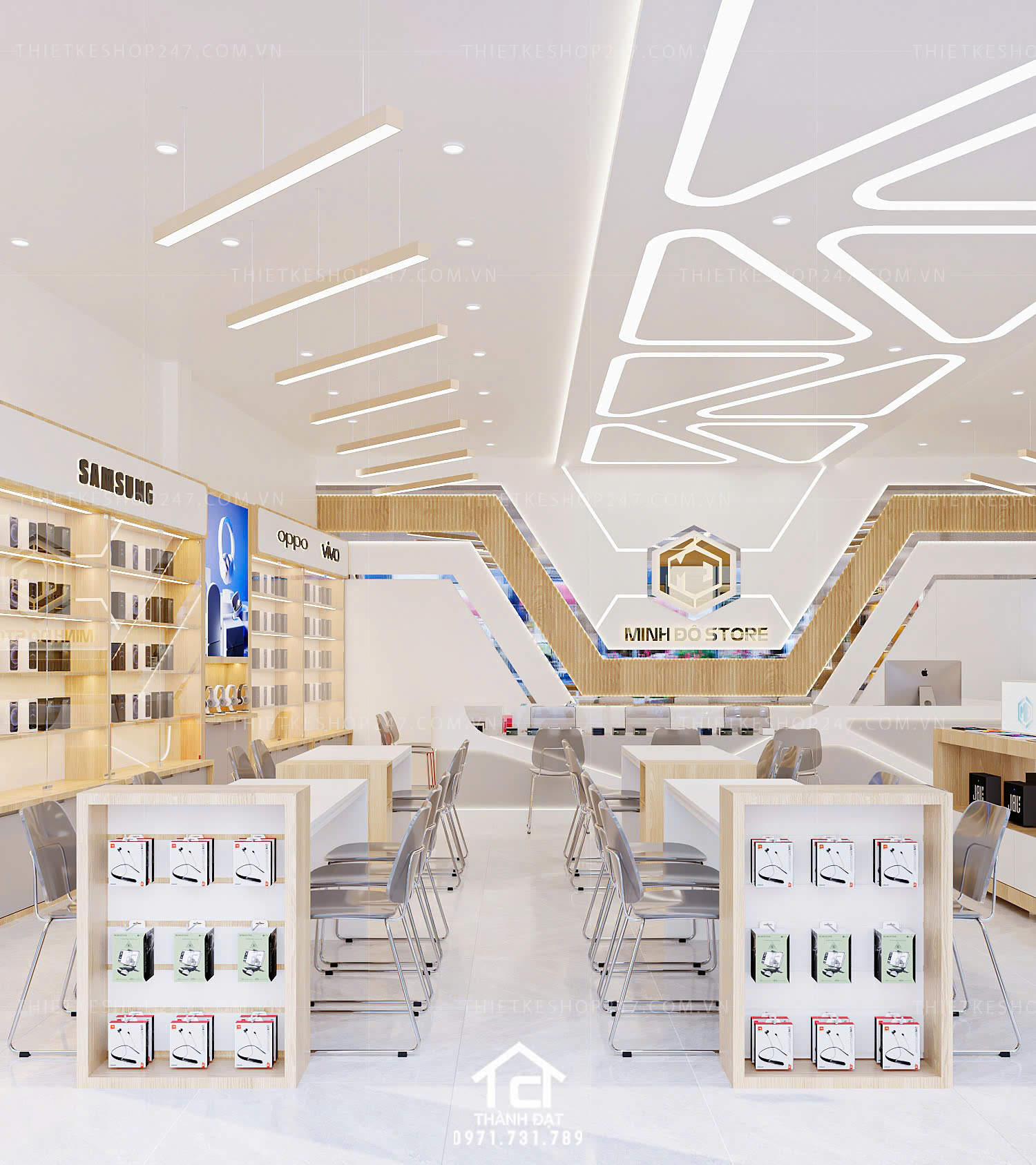 thiết kế shop điện thoại đẹp thu hút