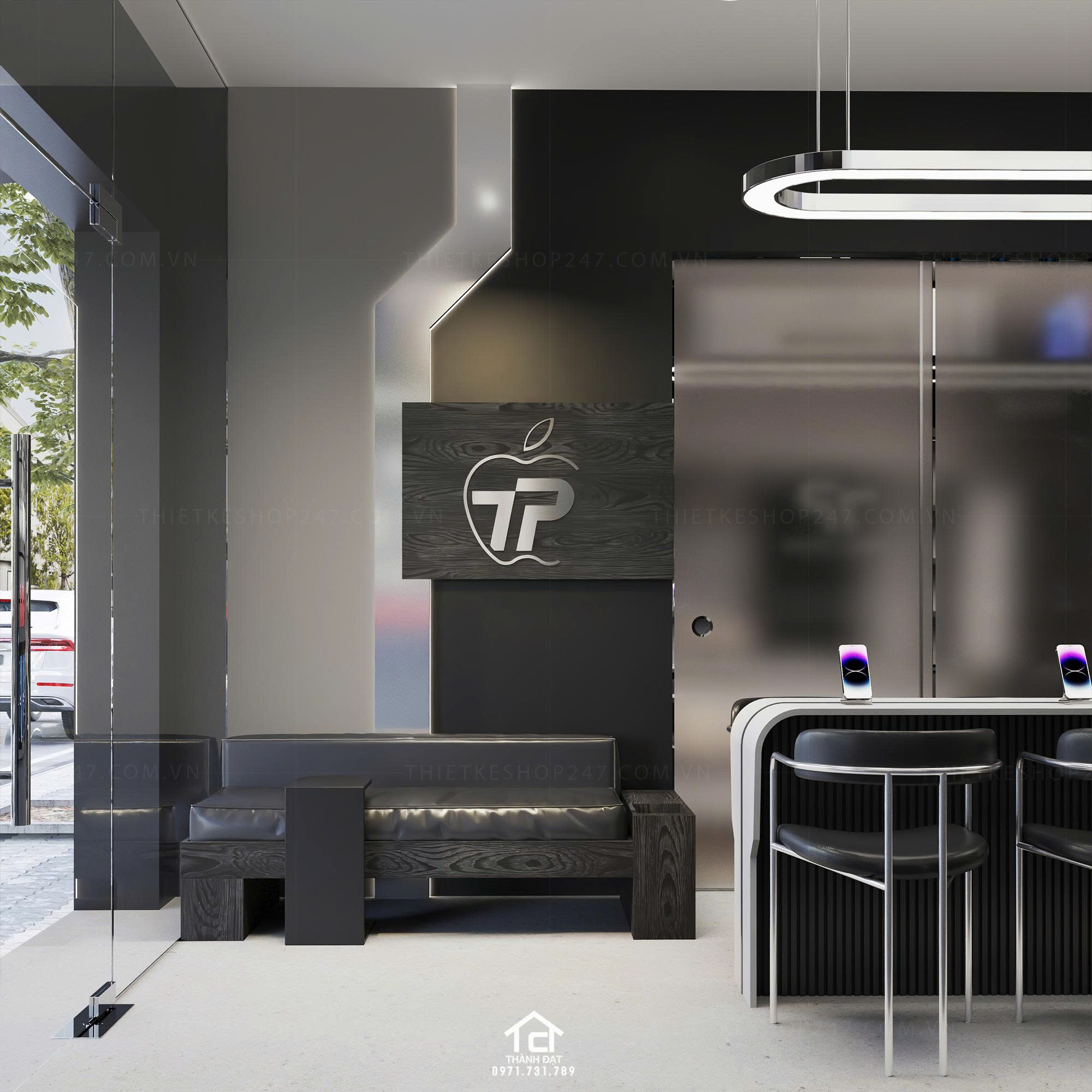 thiết kế shop điện thoại đẹp trẻ trung