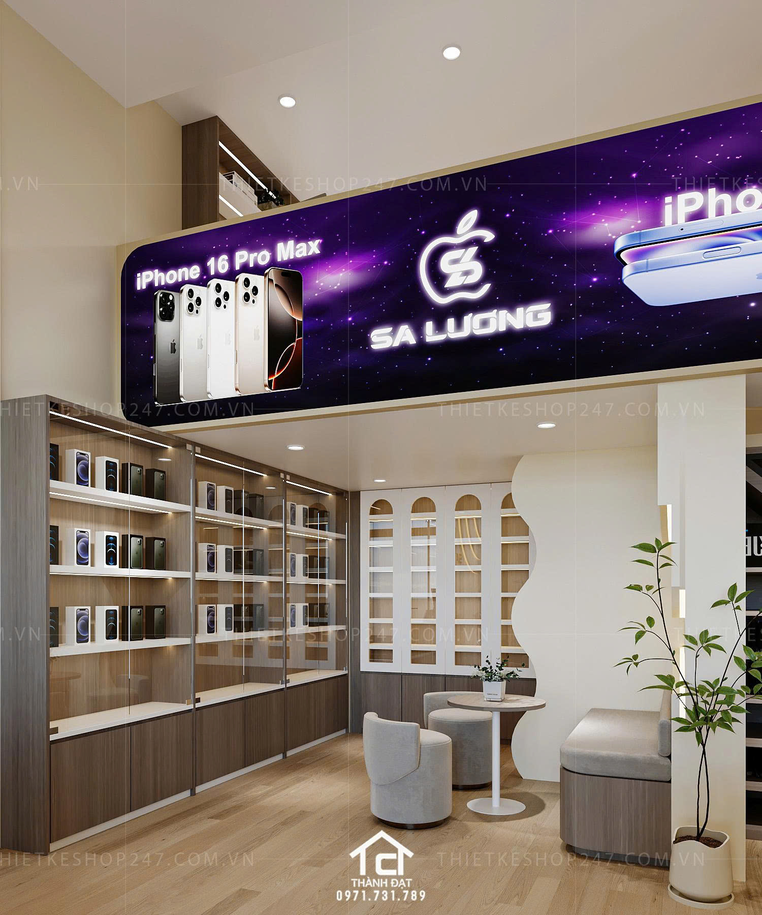 thiết kế shop điện thoại đẹp