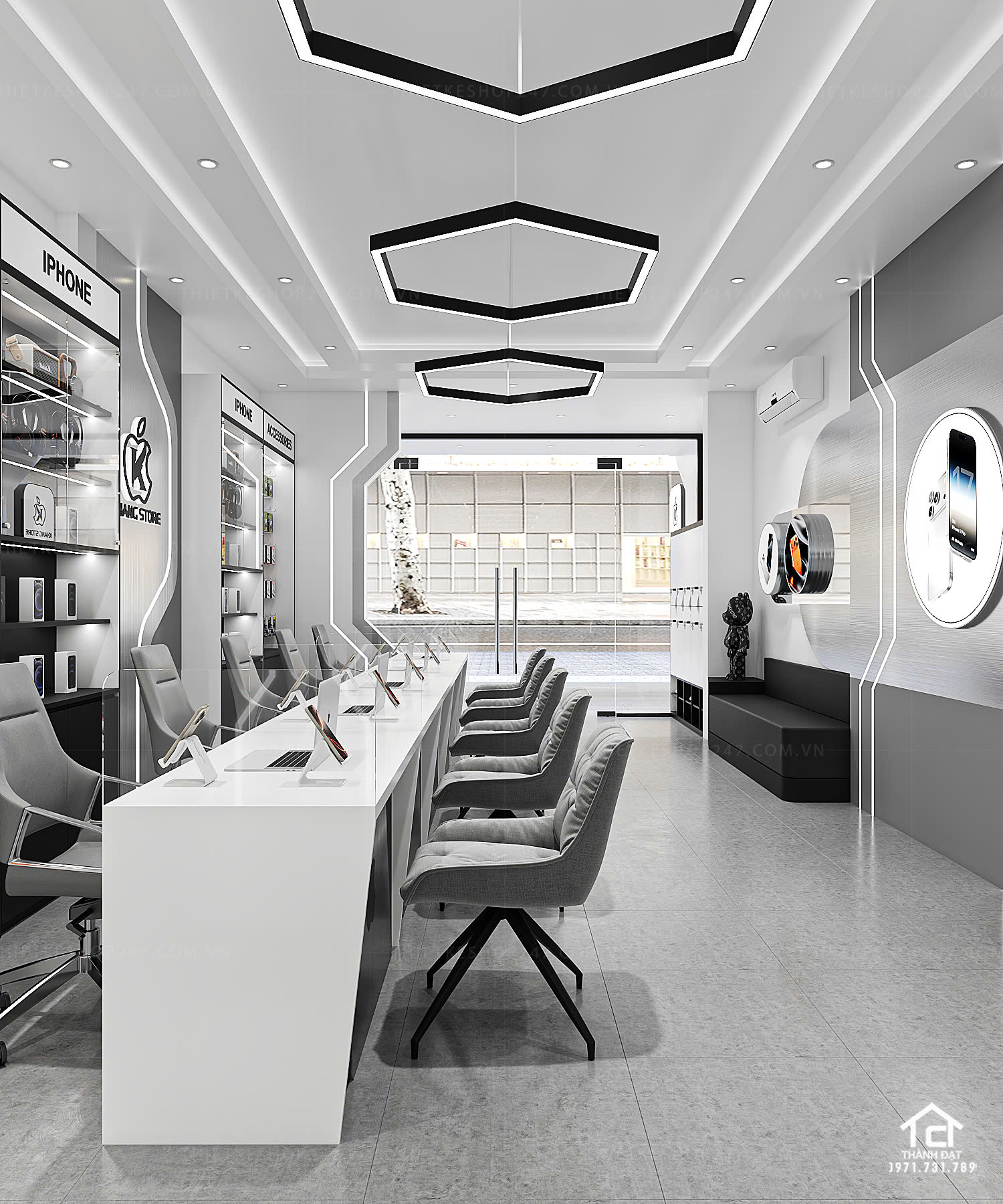 thiết kế shop điện thoại đẹp