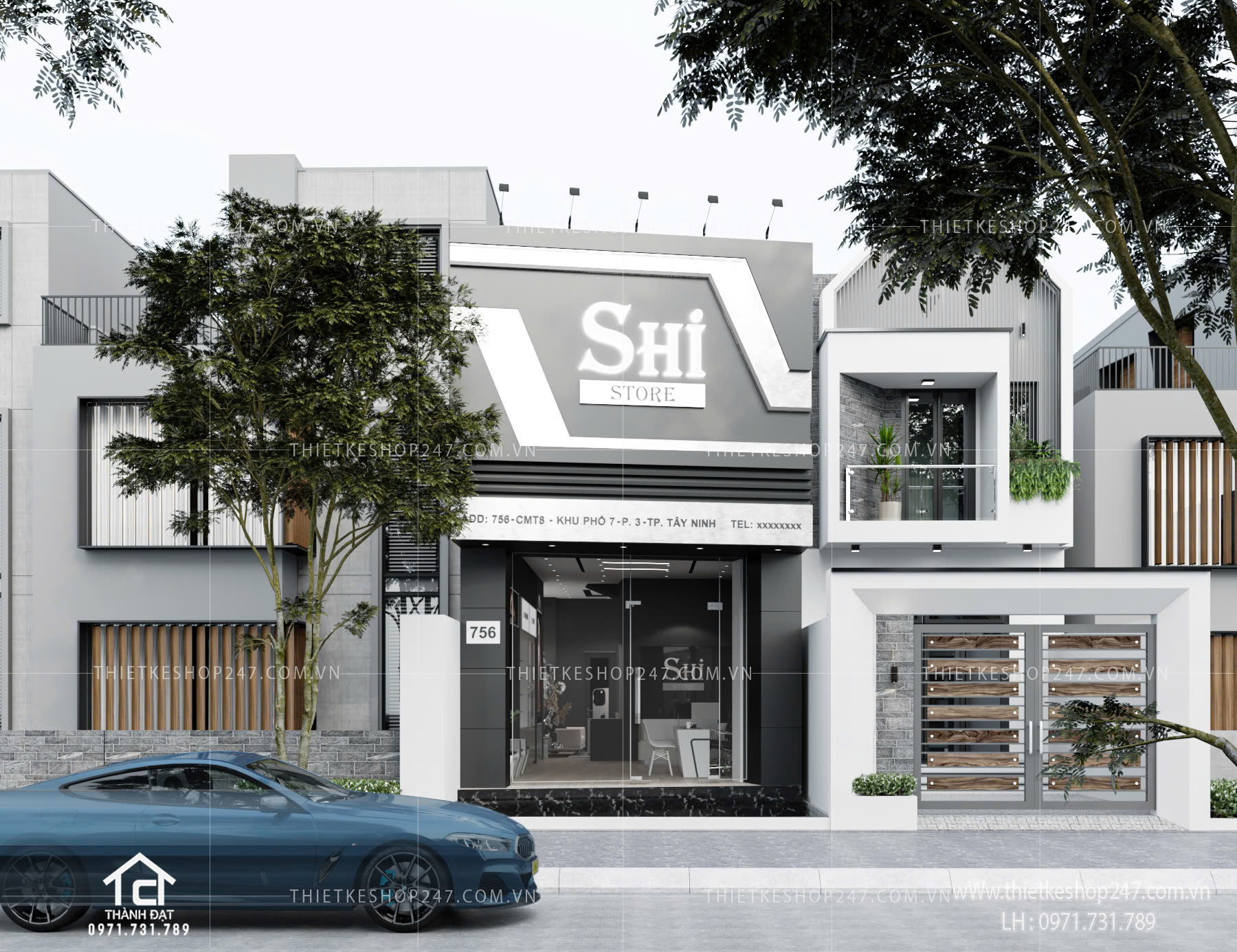 thiết kế shop điện thoại đẹp
