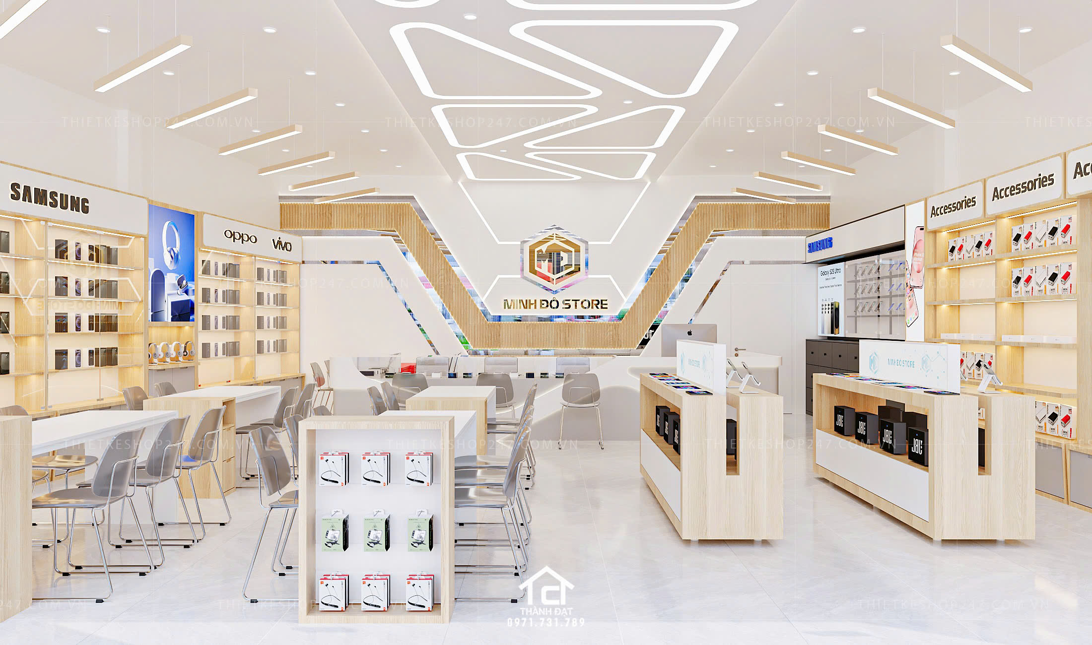 thiết kế shop điện thoại đẹp