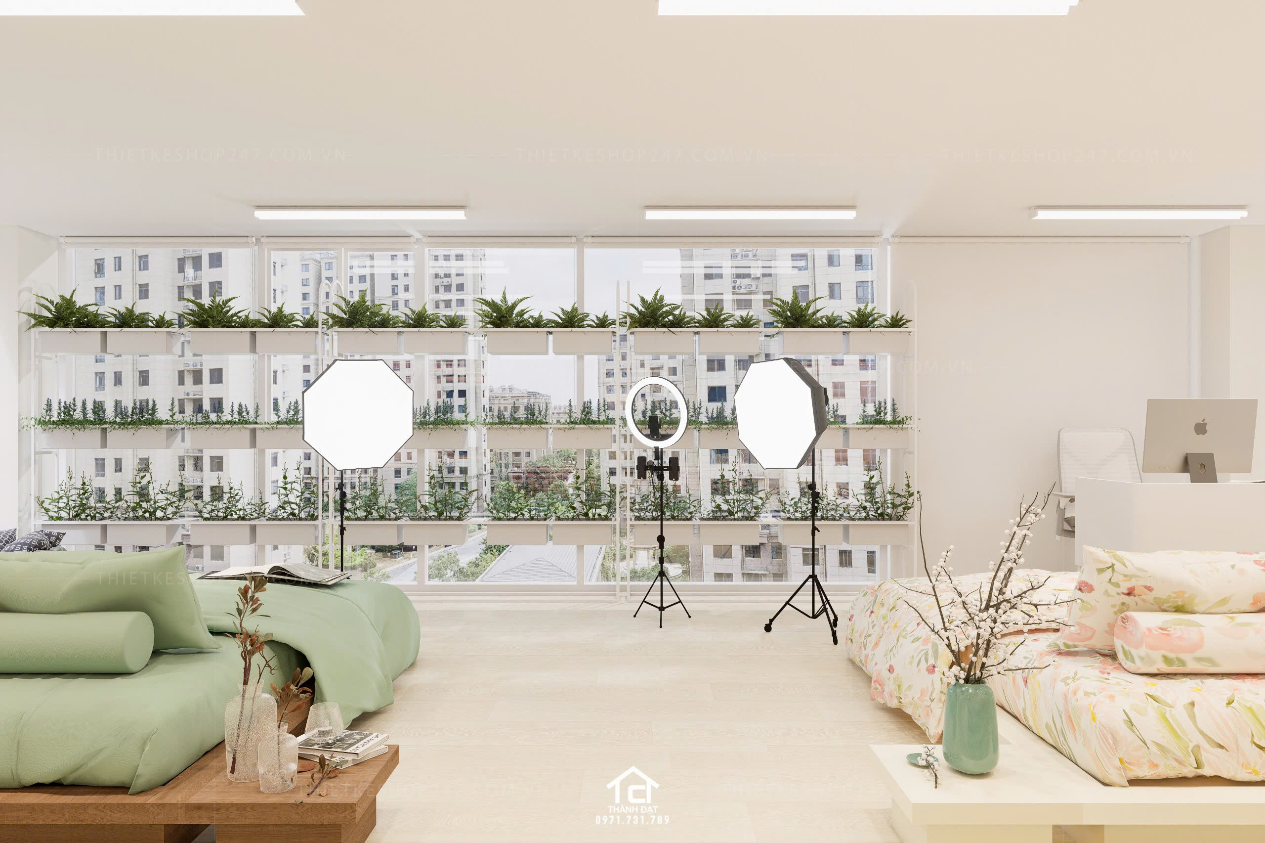 thiết kế shop grap gối đẹp thu hút