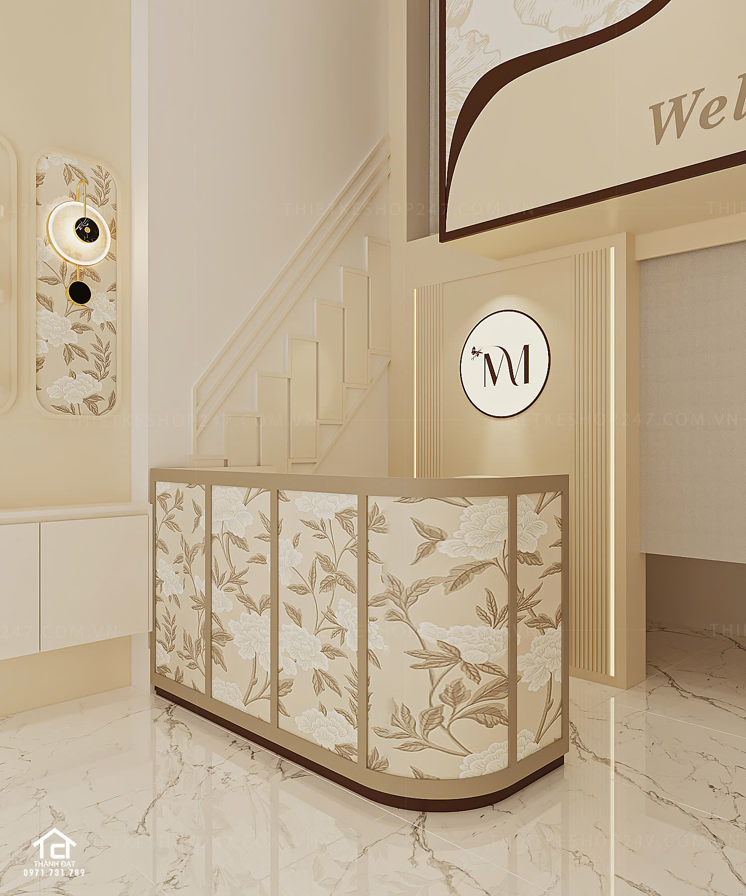 thiết kế shop hoa đẹp lôi cuốn