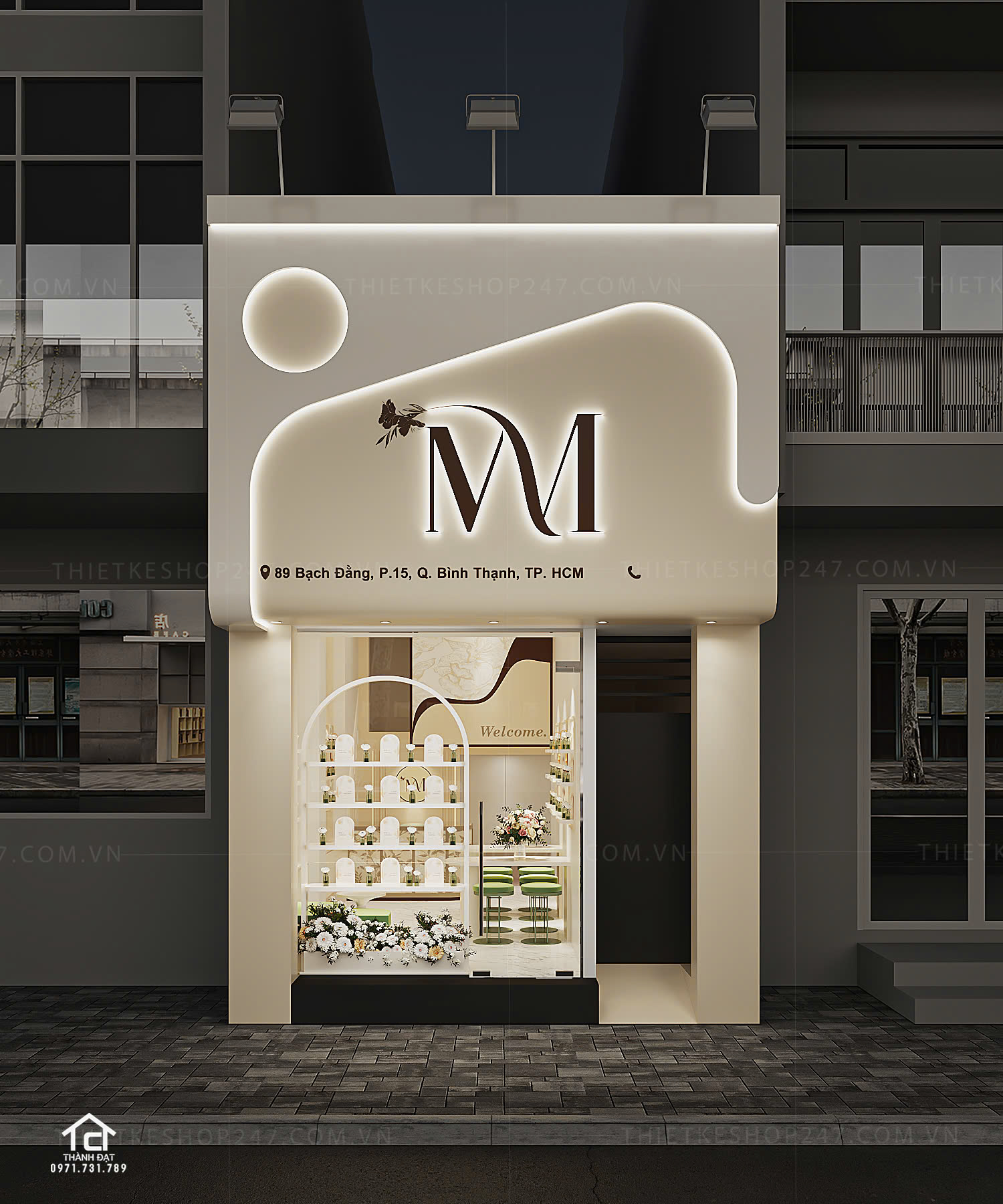 thiết kế shop hoa đẹp