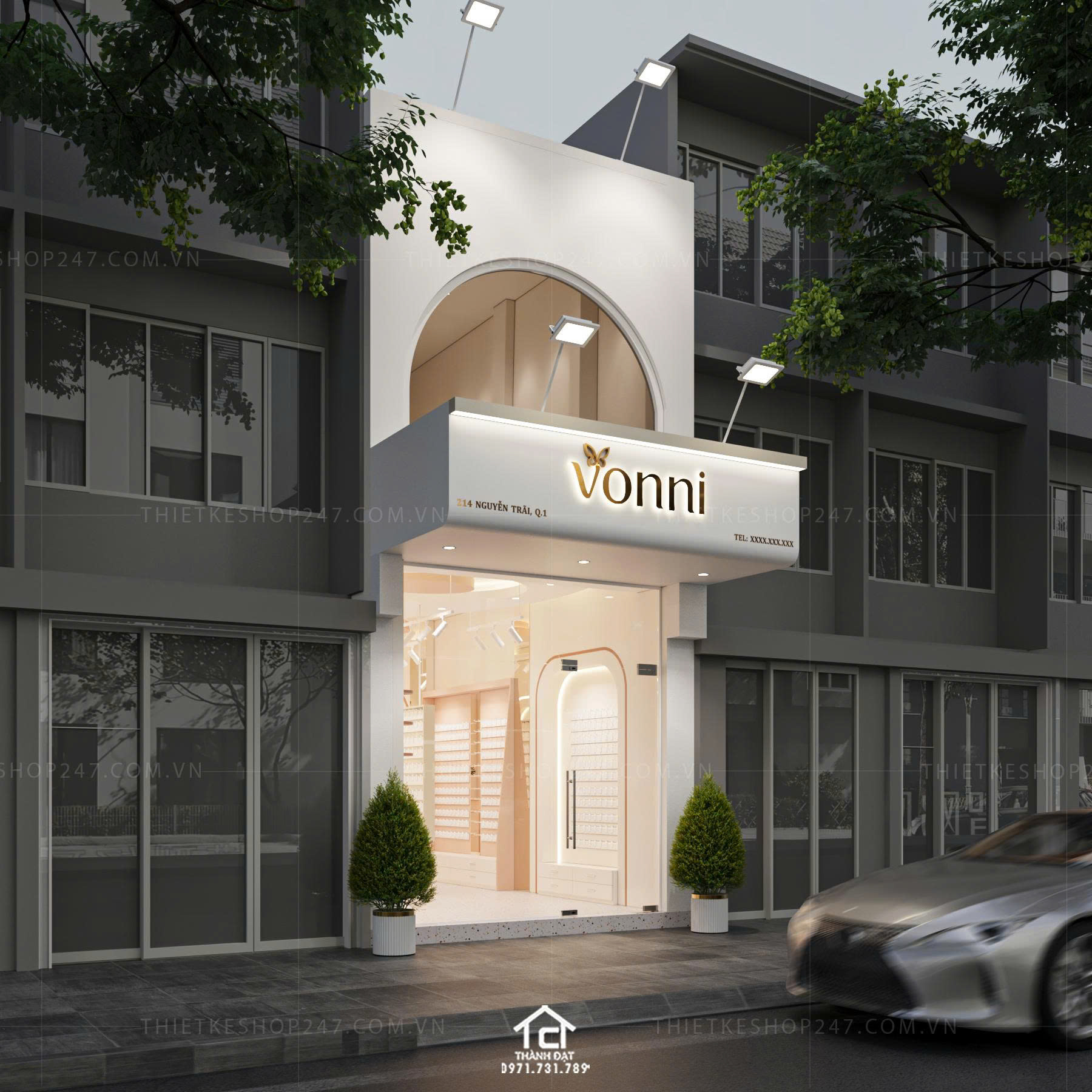 Thiết kế shop phụ kiện đẹp