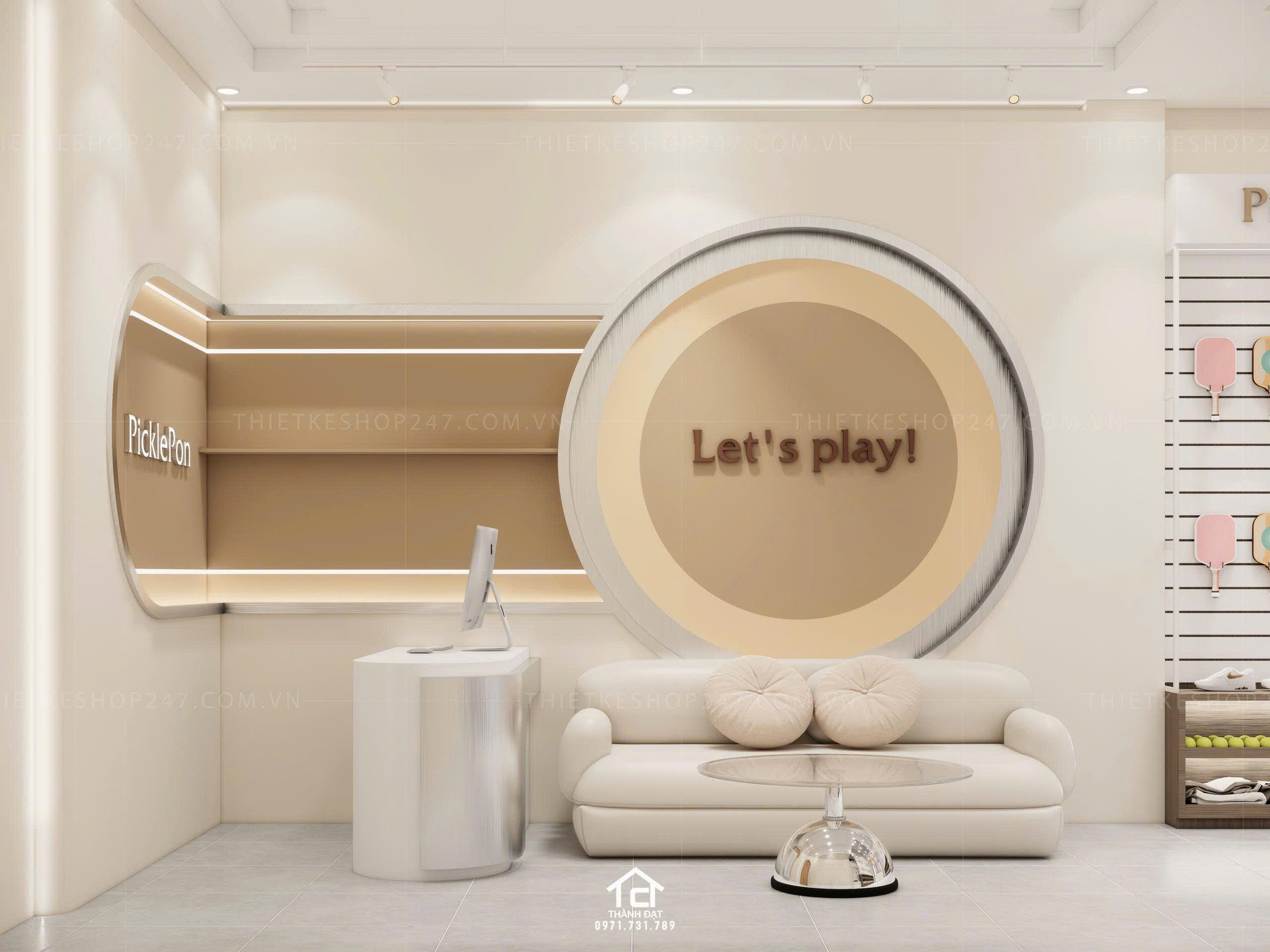 thiết kế shop thể thao đẹp ấn tượng