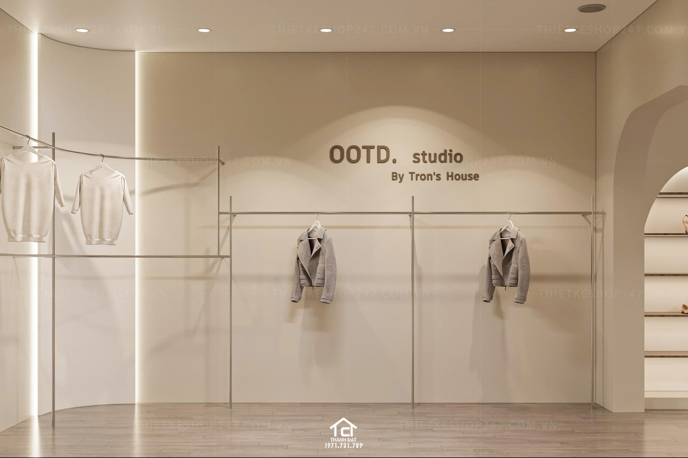 thiết kế shop thời trang đẹp ấn tượng