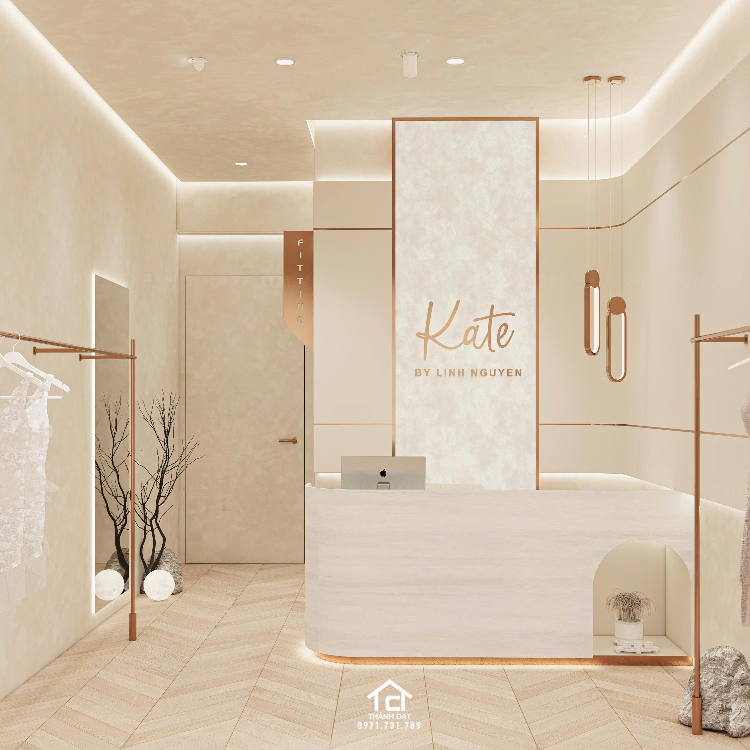 thiết kế shop thời trang đẹp ấn tượng