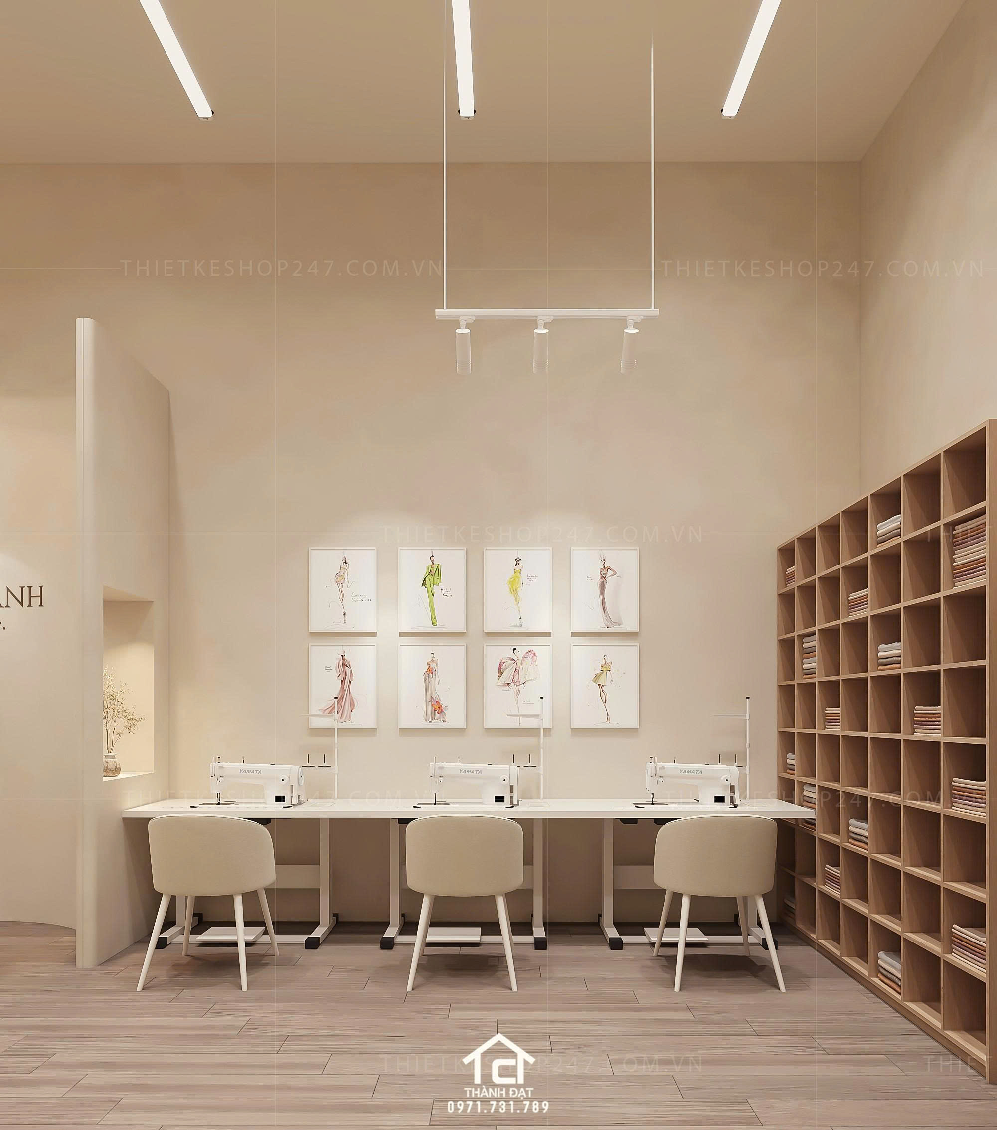 thiết kế shop thời trang đẹp ấn tượng