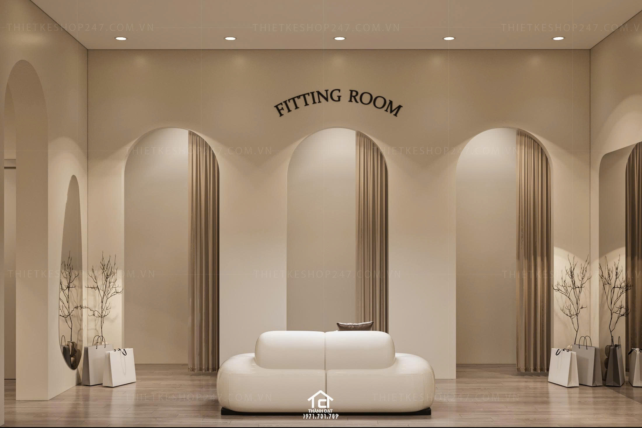 thiết kế shop thời trang đẹp bắt mắt