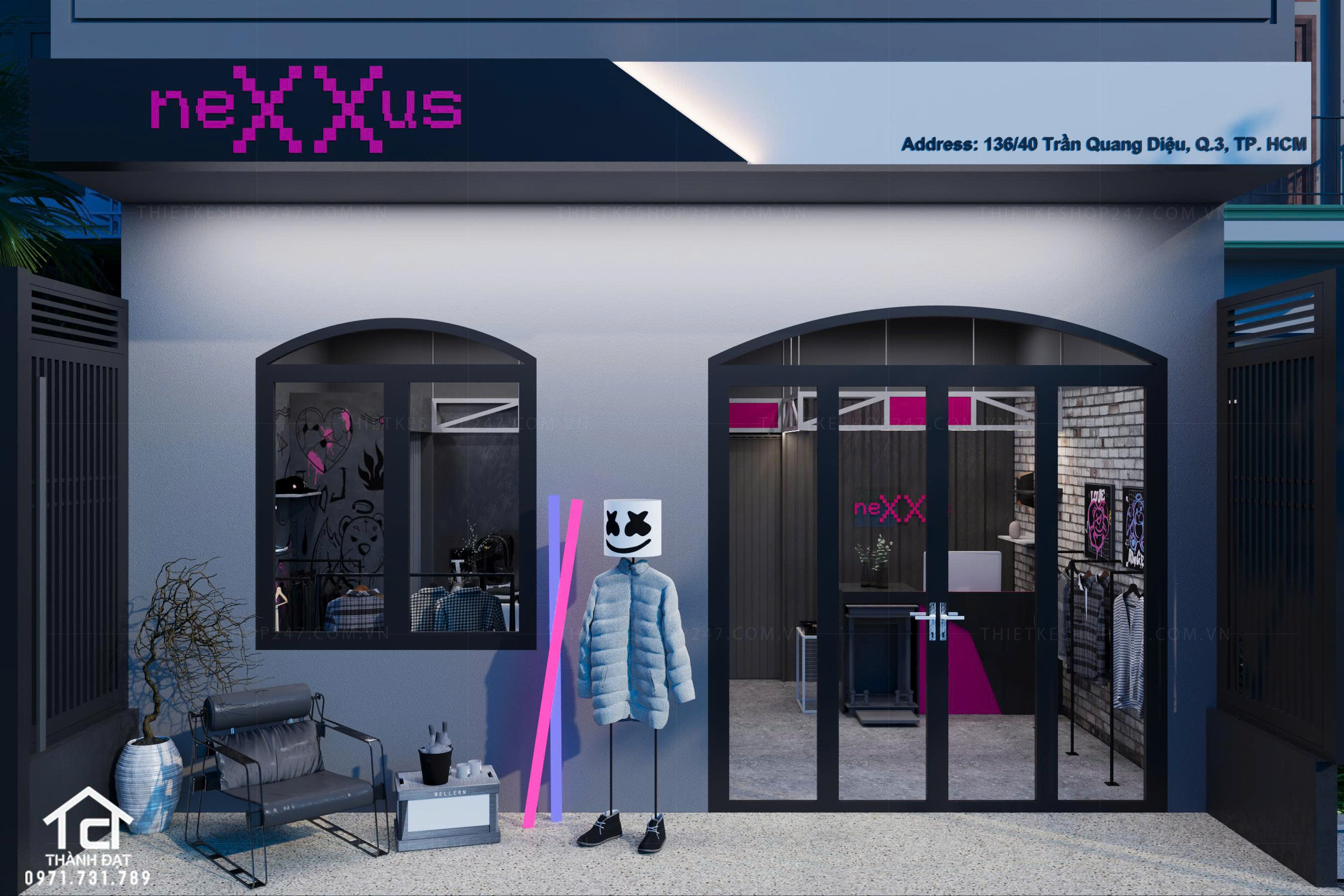 thiết kế shop thời trang đẹp