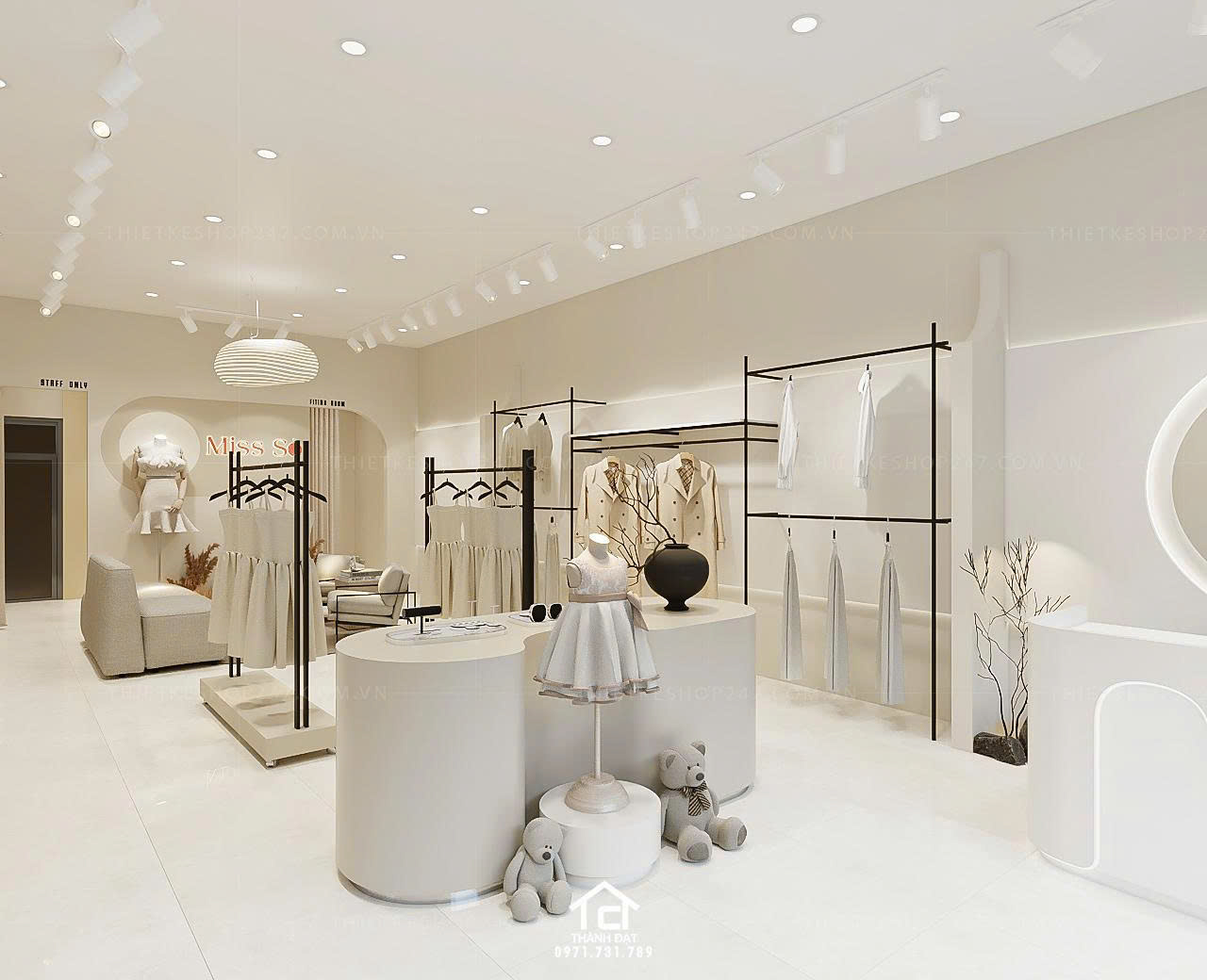 thiết kế shop thời trang đẹp bắt mắt