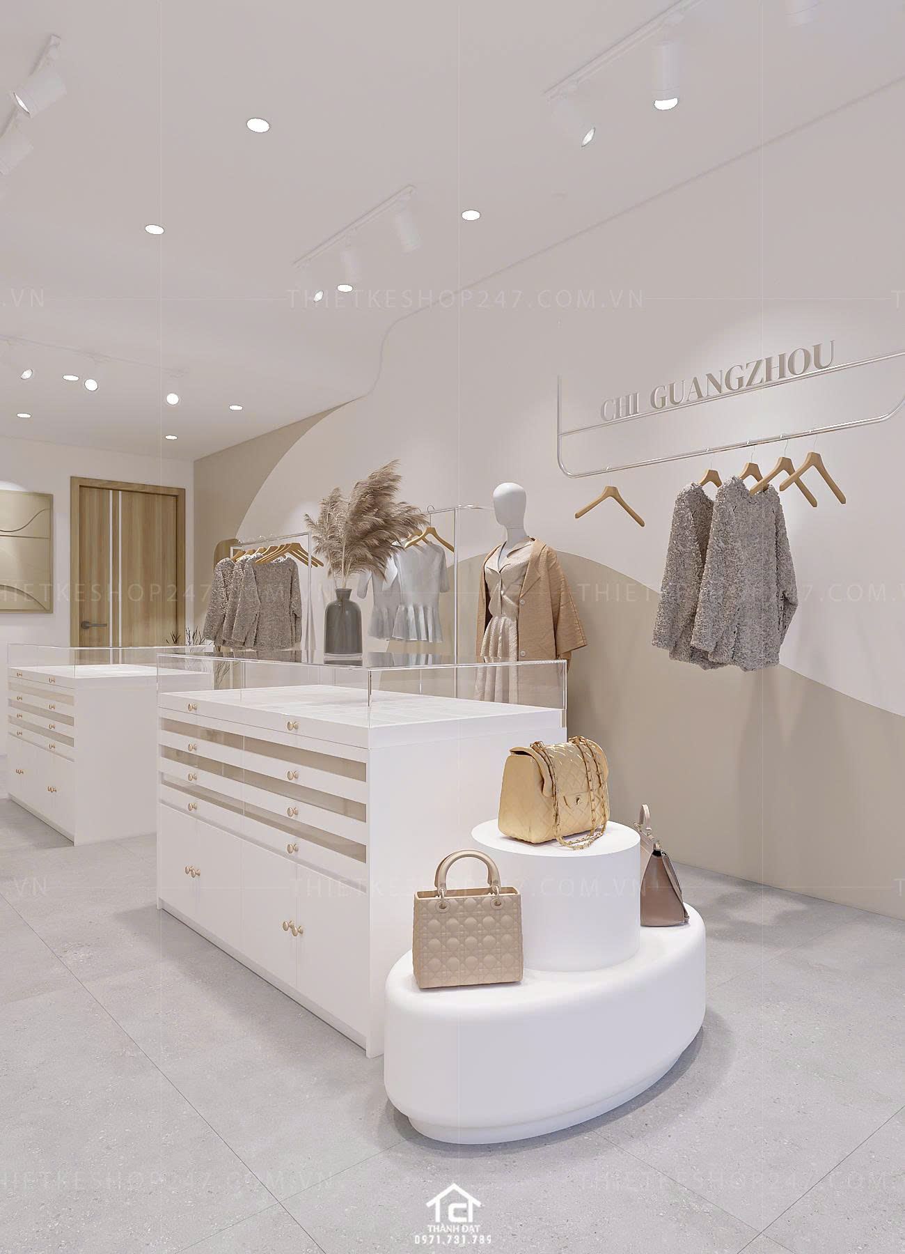 thiết kế shop thời trang đẹp bắt mắt