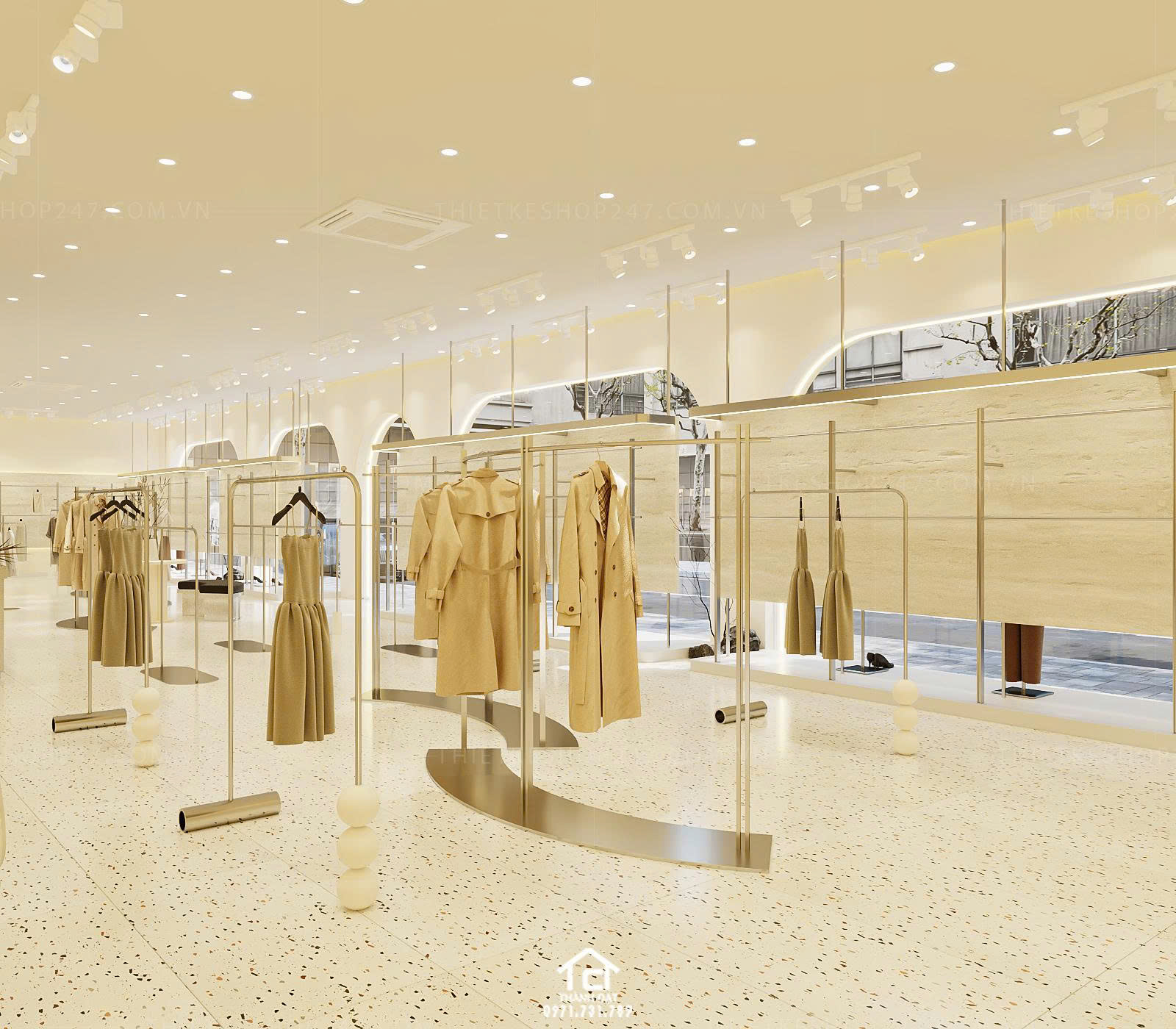 thiết kế shop thời trang đẹp cao cấp