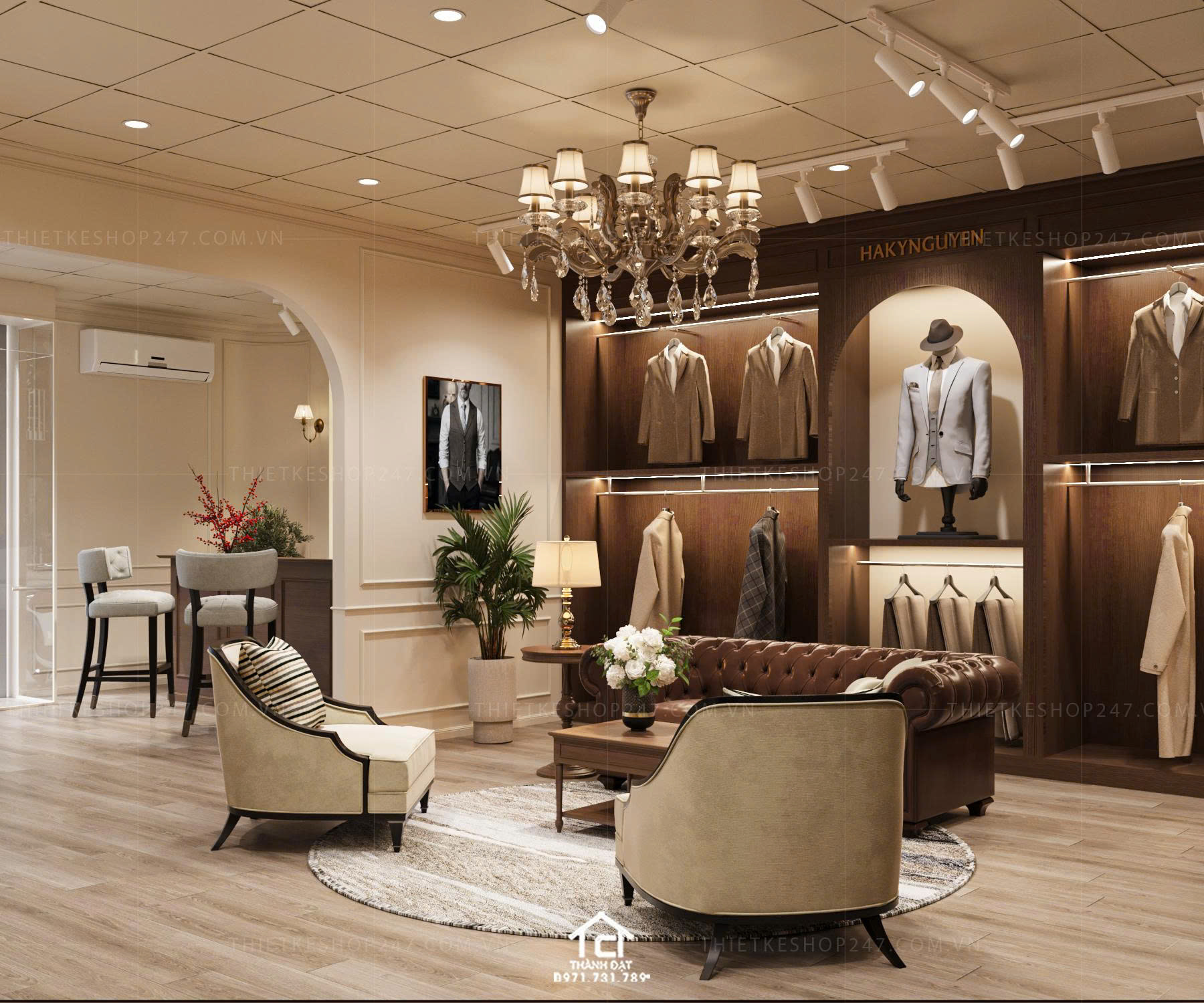 Thiết kế shop thời trang đẹp cao cấp