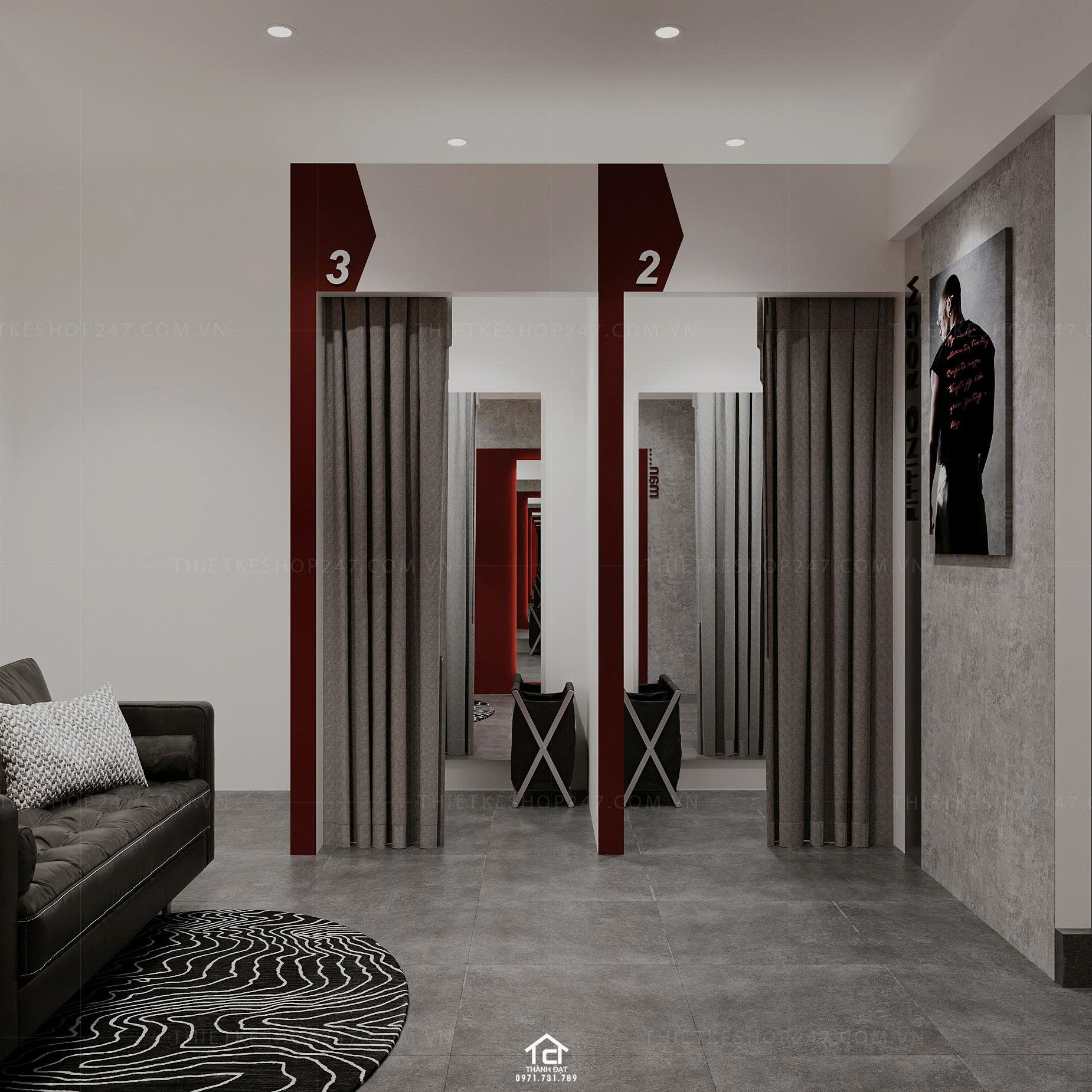 thiết kế shop thời trang đẹp cuốn hút