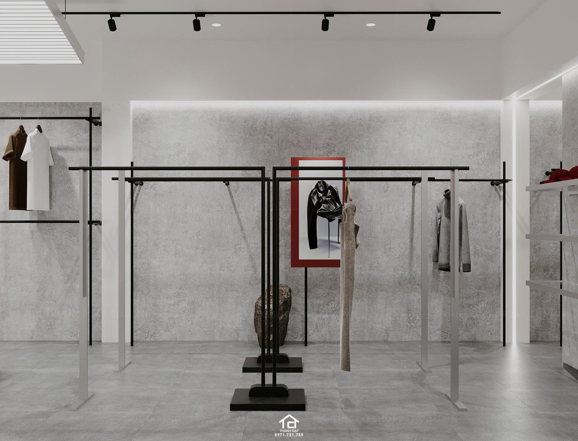 thiết kế shop thời trang đẹp dịu dàng