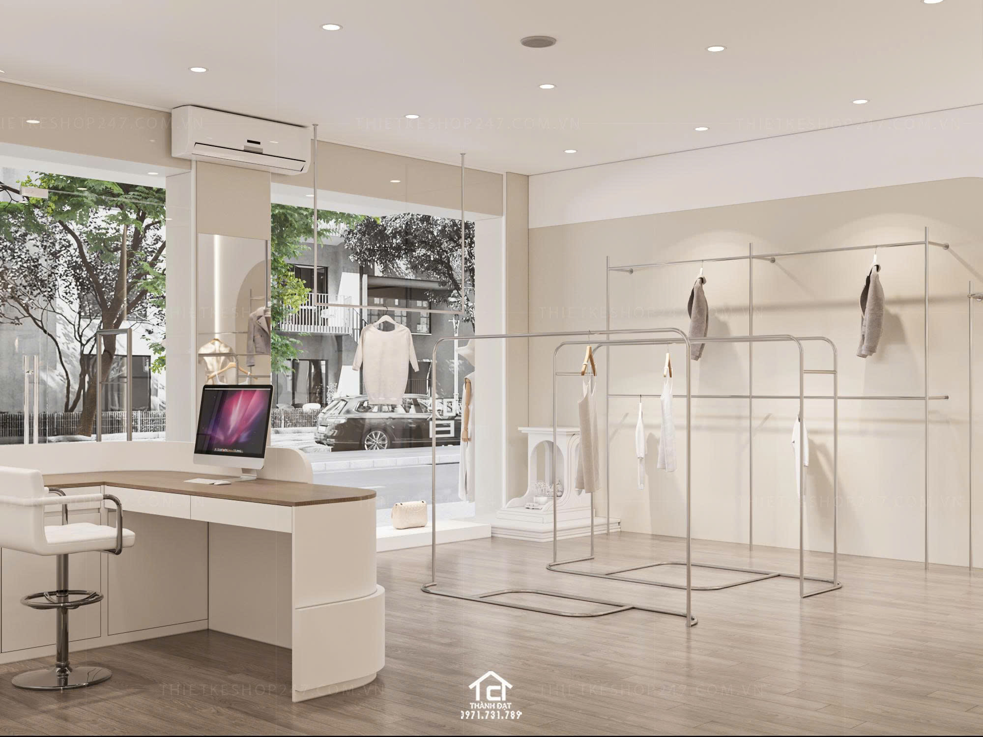 thiết kế shop thời trang đẹp lôi cuốn