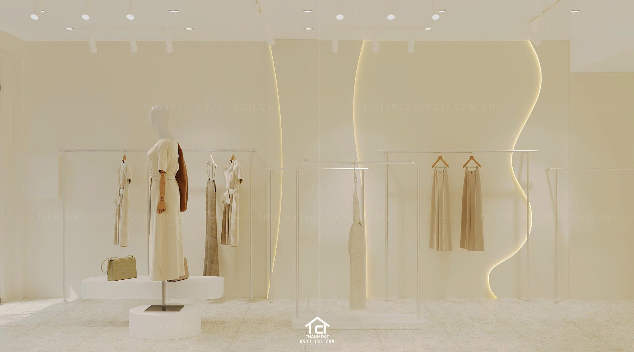 thiết kế shop thời trang đẹp lôi cuốn