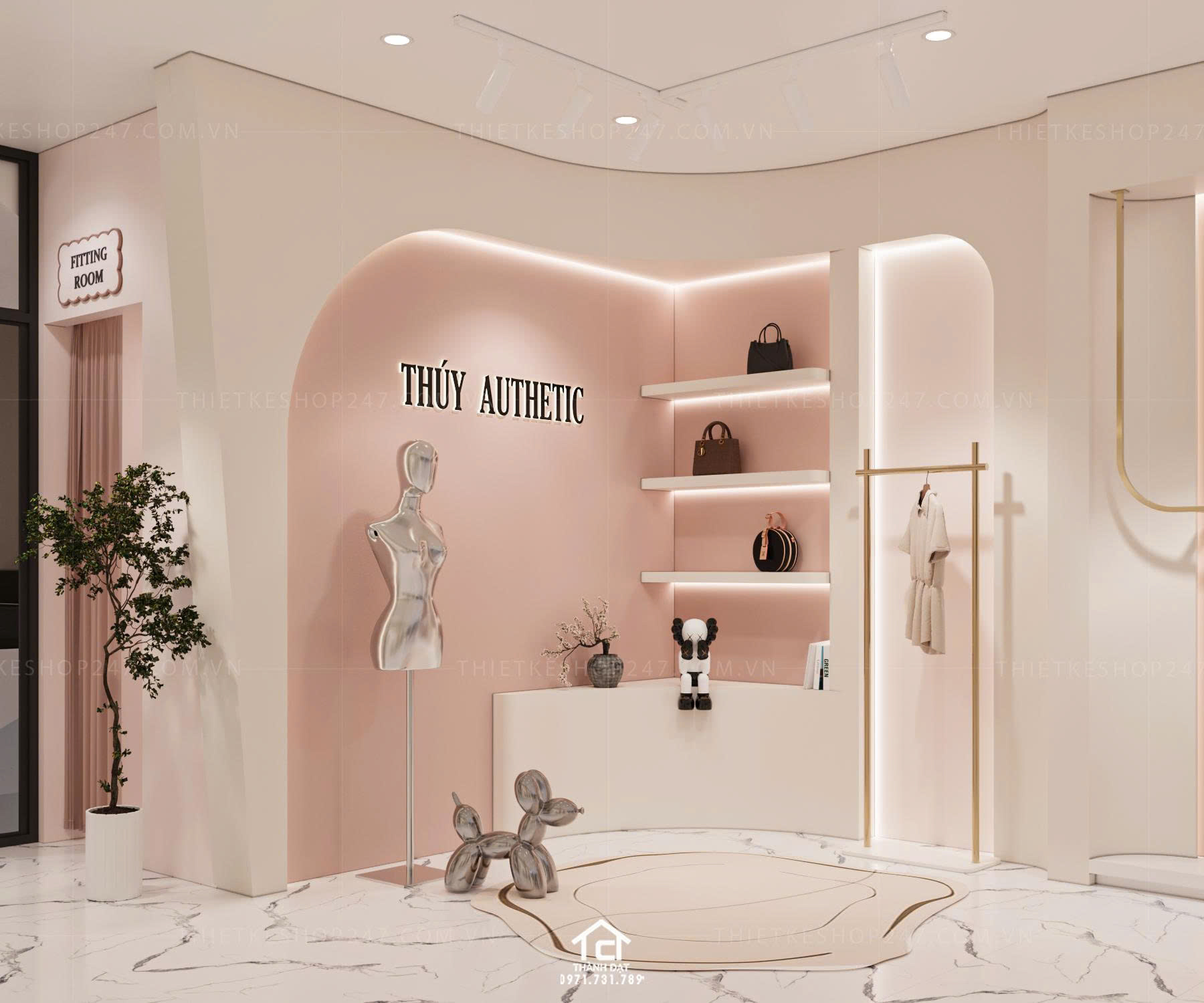 thiết kế shop thời trang đẹp lôi cuốn