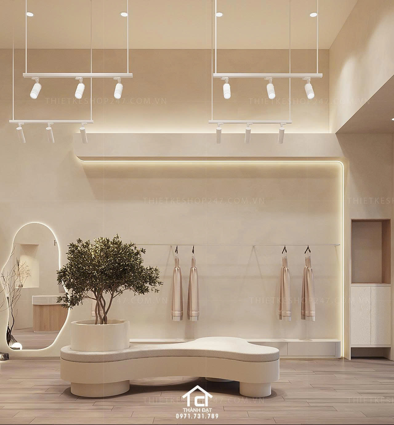 thiết kế shop thời trang đẹp lôi cuốn