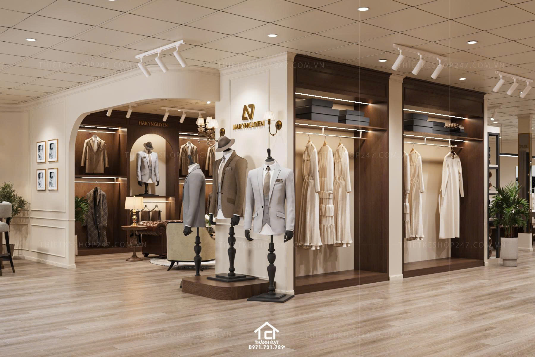 Thiết kế shop thời trang đẹp lôi cuốn