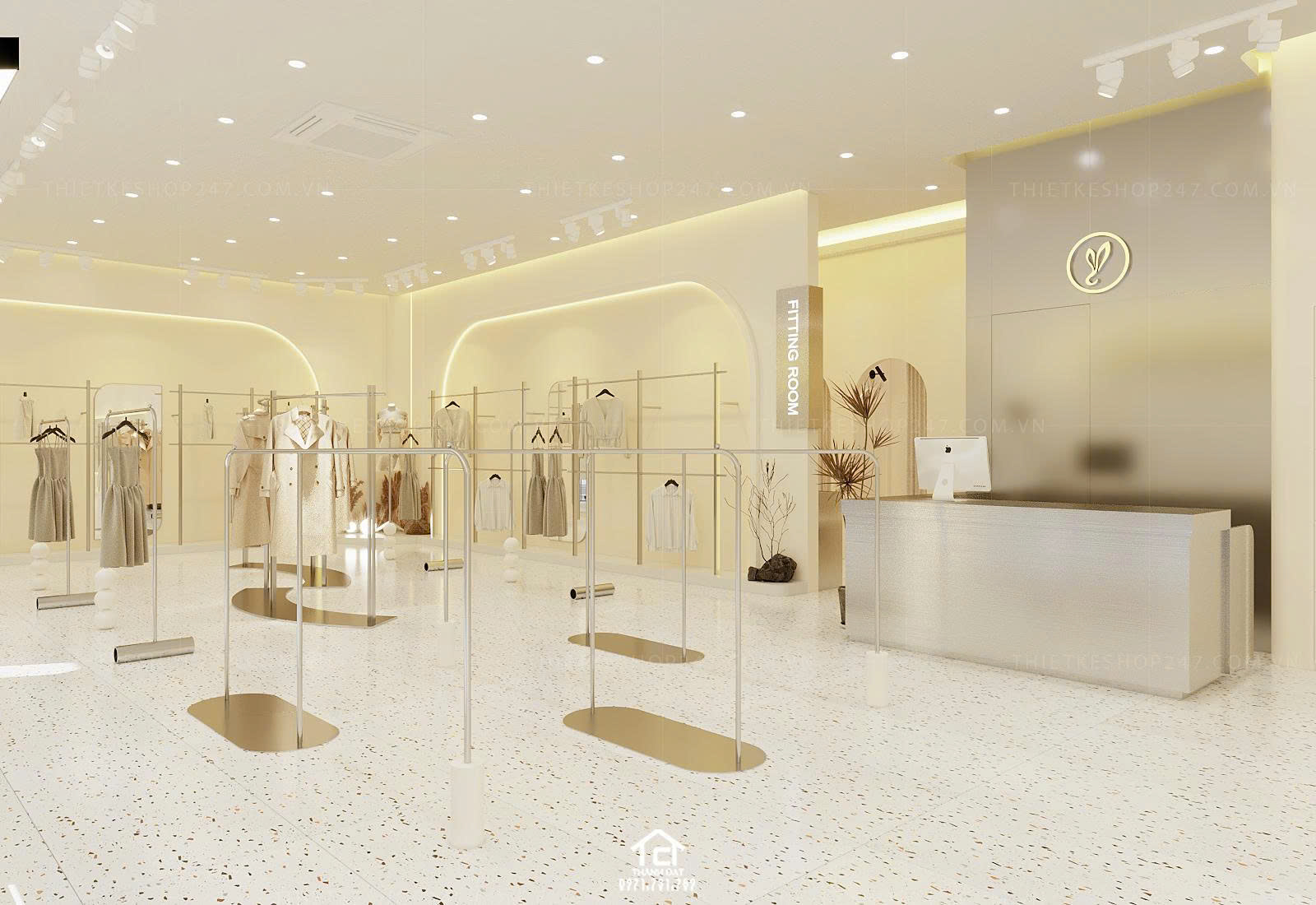 thiết kế shop thời trang đẹp lung linh