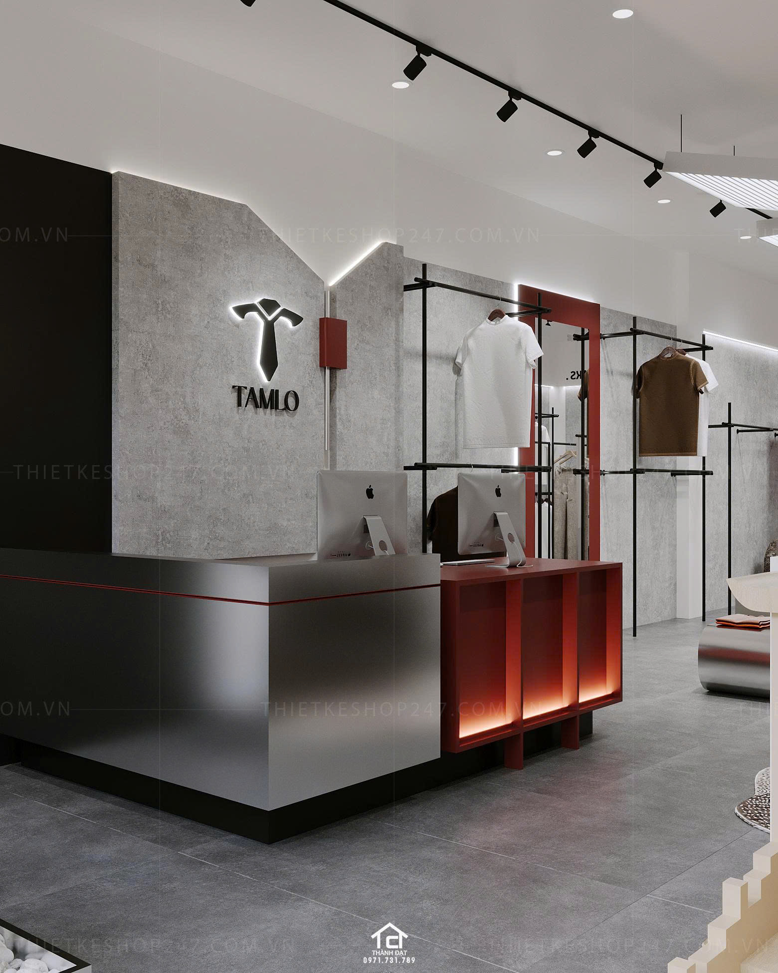 thiết kế shop thời trang đẹp lung linh