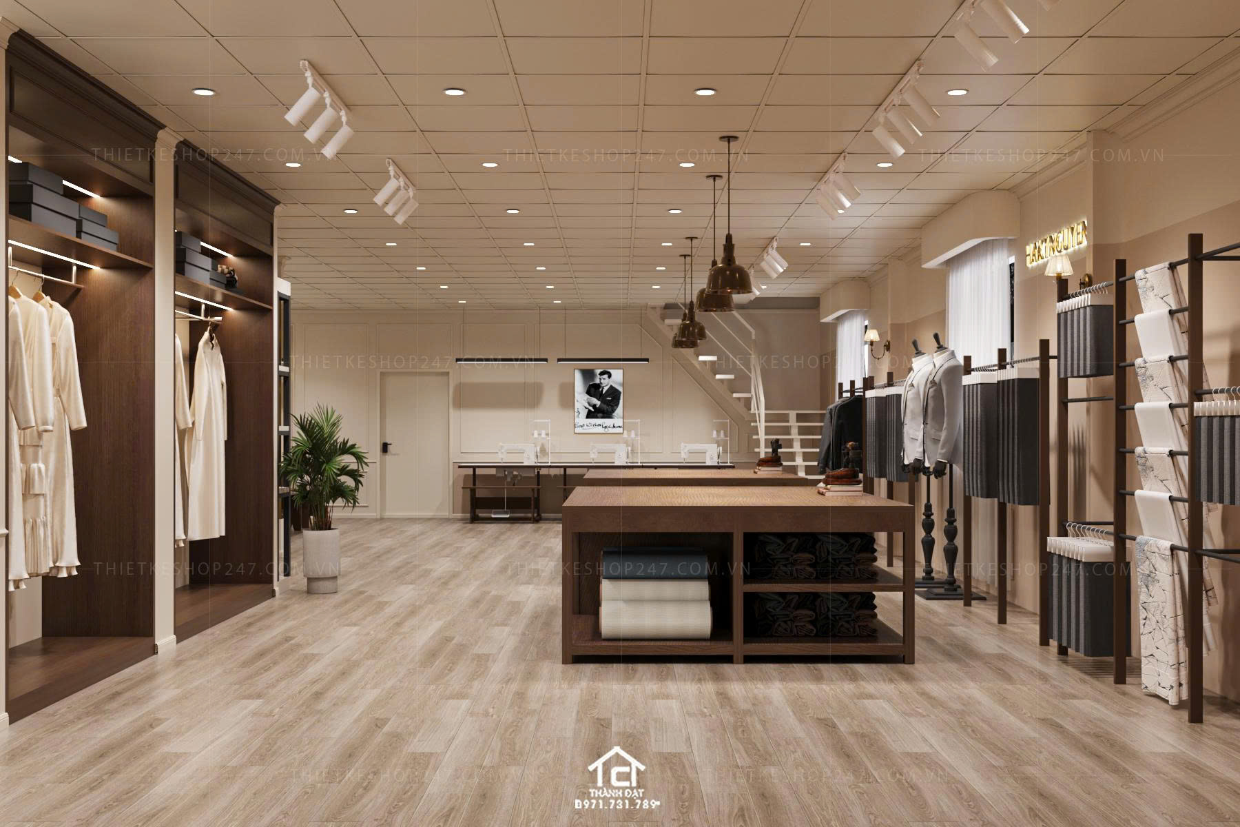 Thiết kế shop thời trang đẹp lung linh