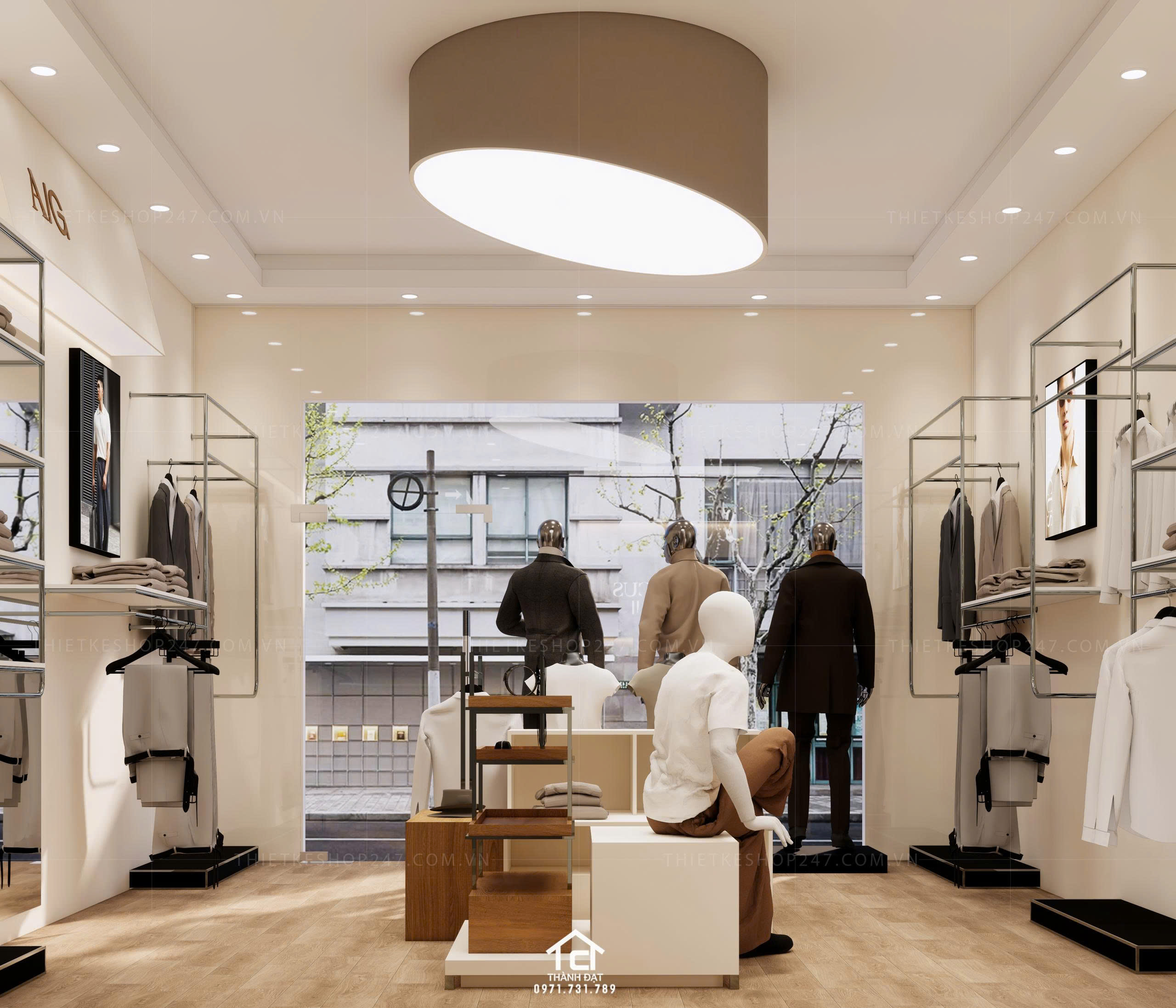 thiết kế shop thời trang đẹp nổi bật