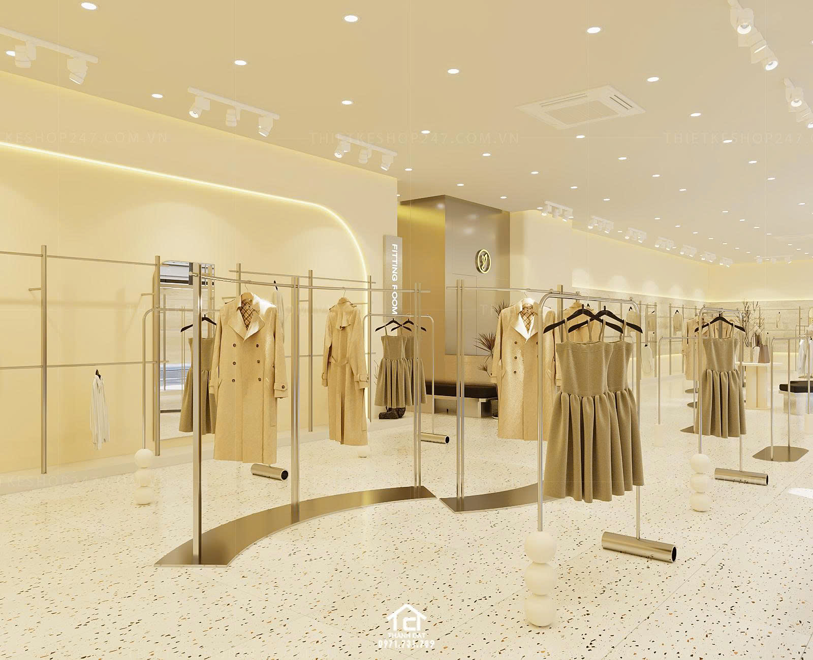 thiết kế shop thời trang đẹp nổi bật