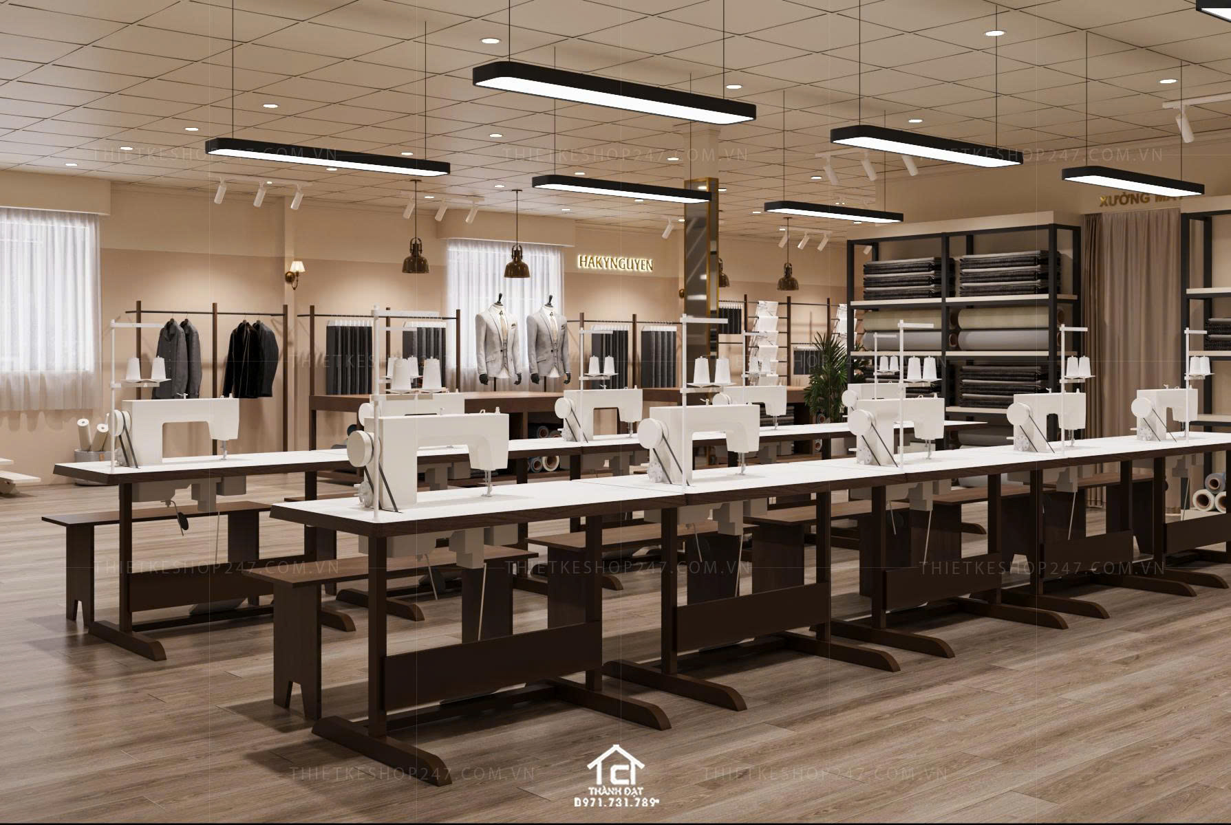 Thiết kế shop thời trang đẹp nổi bật