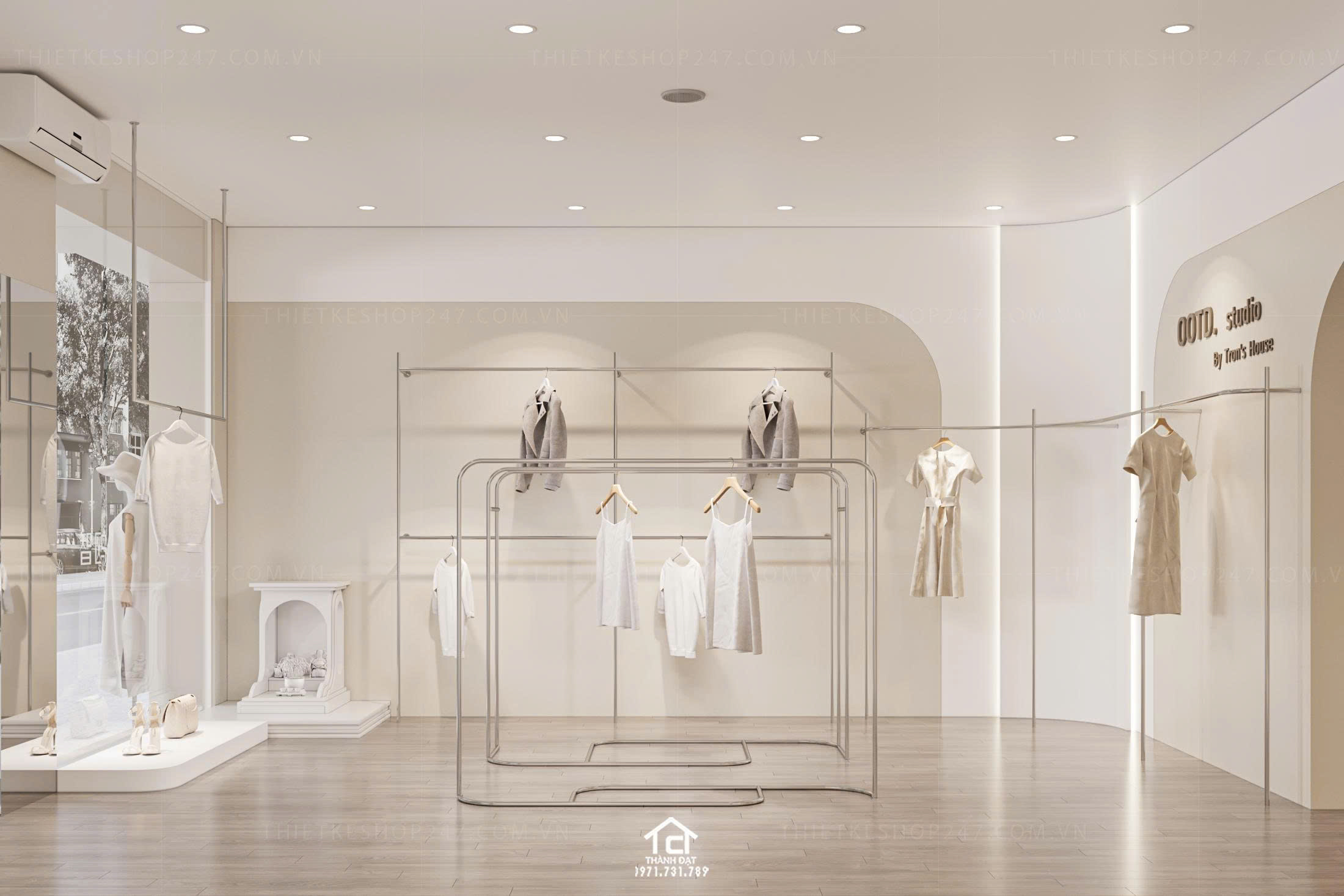 thiết kế shop thời trang đẹp nổi bật