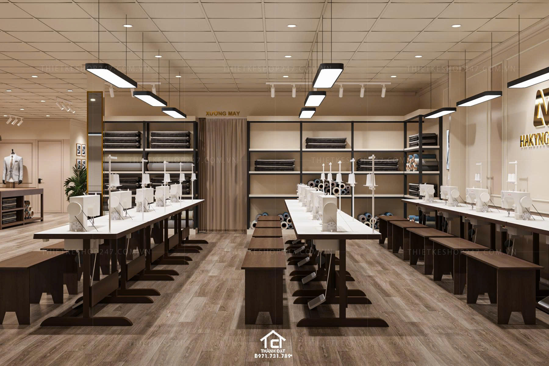 Thiết kế shop thời trang đẹp phong cách