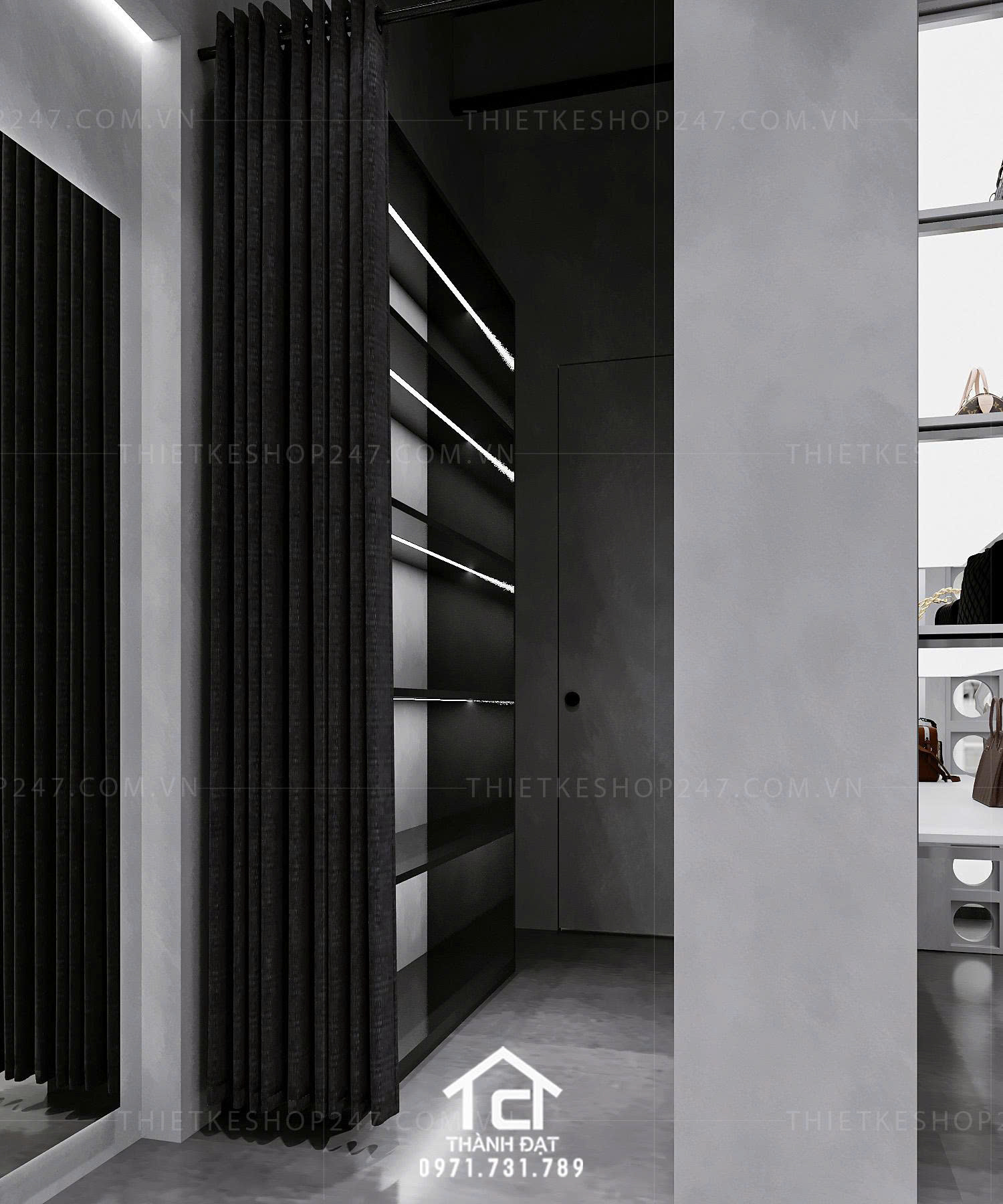 Thiết kế shop thời trang đẹp quyến rũ