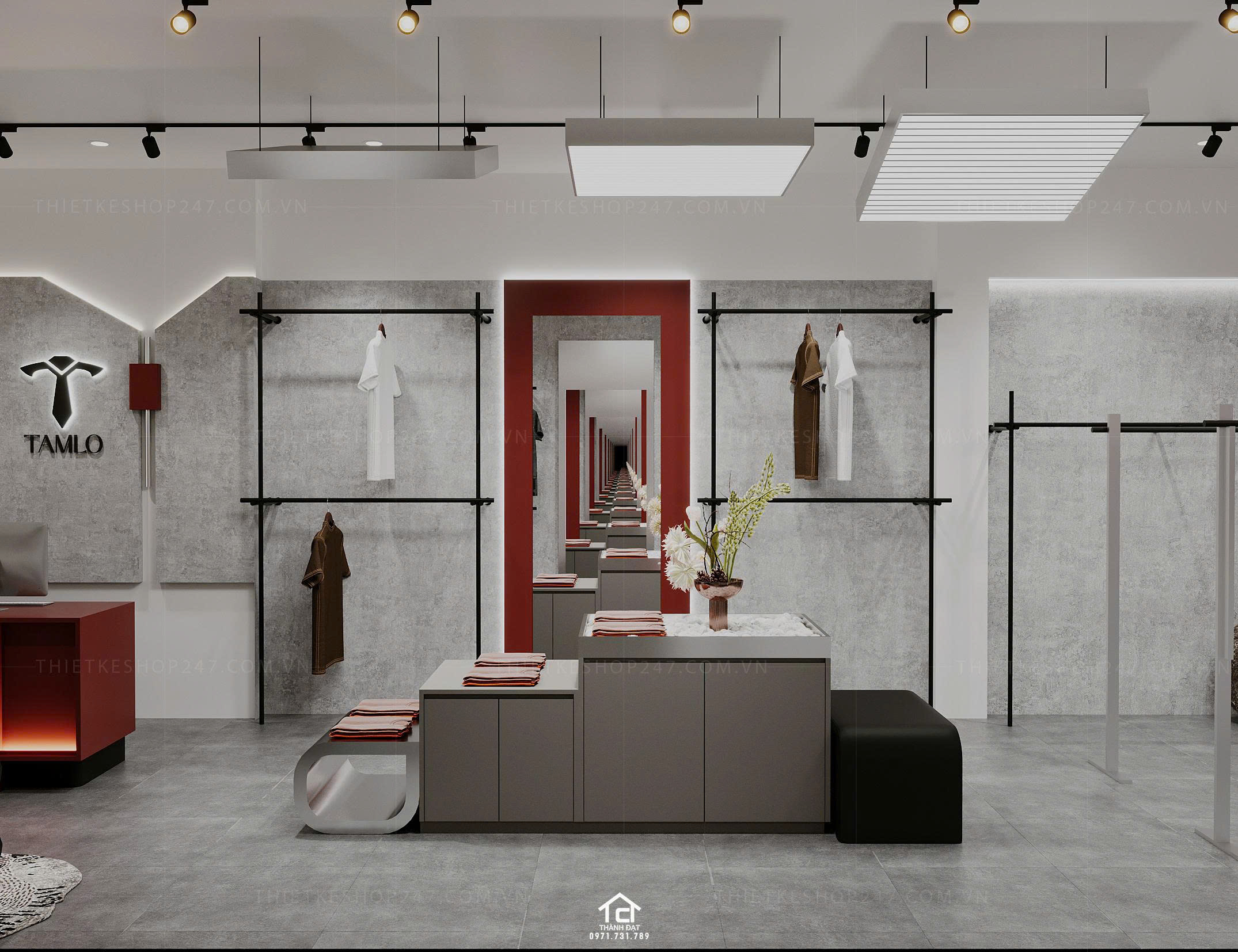 thiết kế shop thời trang đẹp sáng tạo