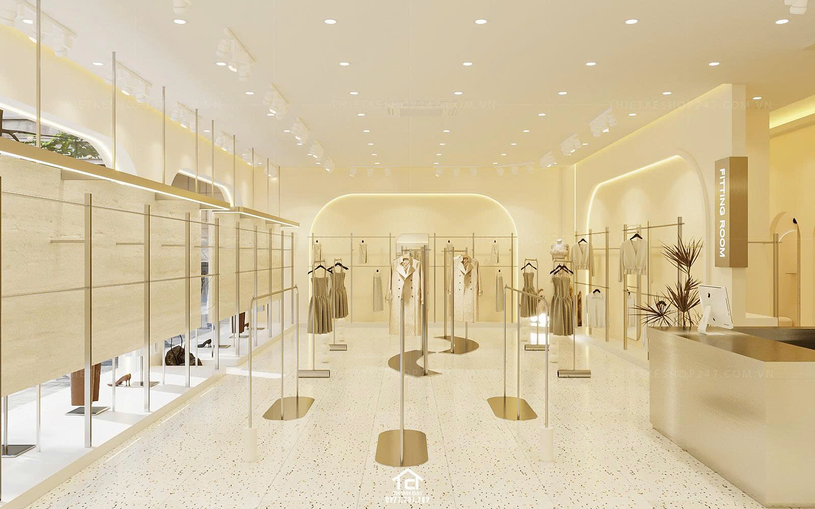 thiết kế shop thời trang đẹp