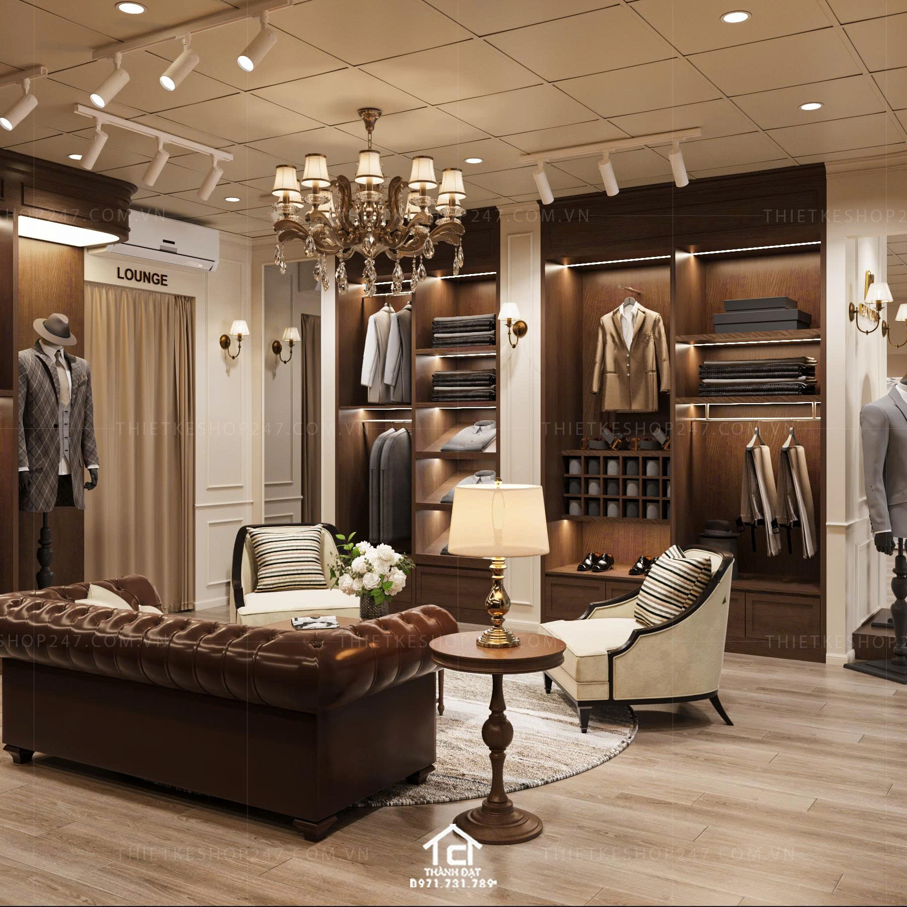 Thiết kế shop thời trang đẹp sang chảnh