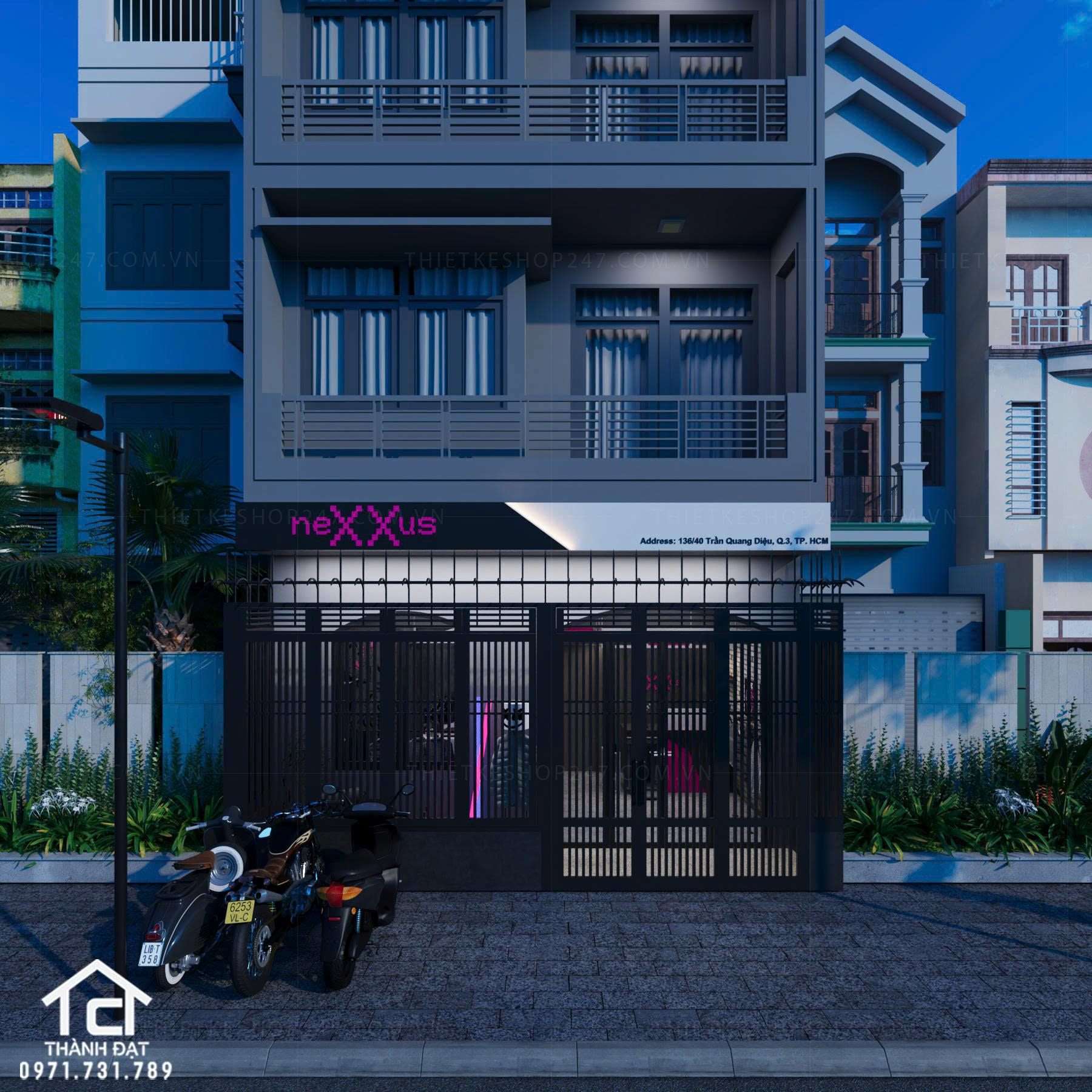 thiết kế shop thời trang đẹp sang trọng