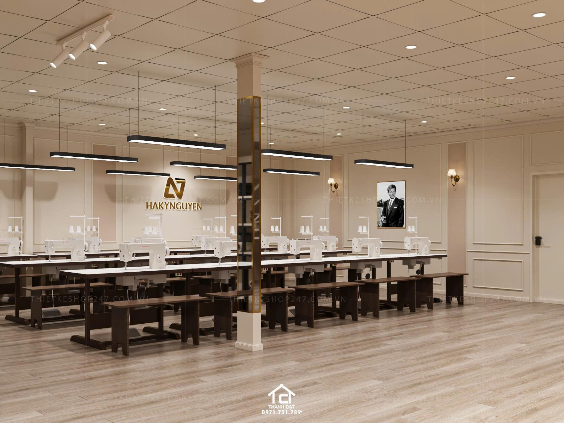 Thiết kế shop thời trang đẹp sinh động
