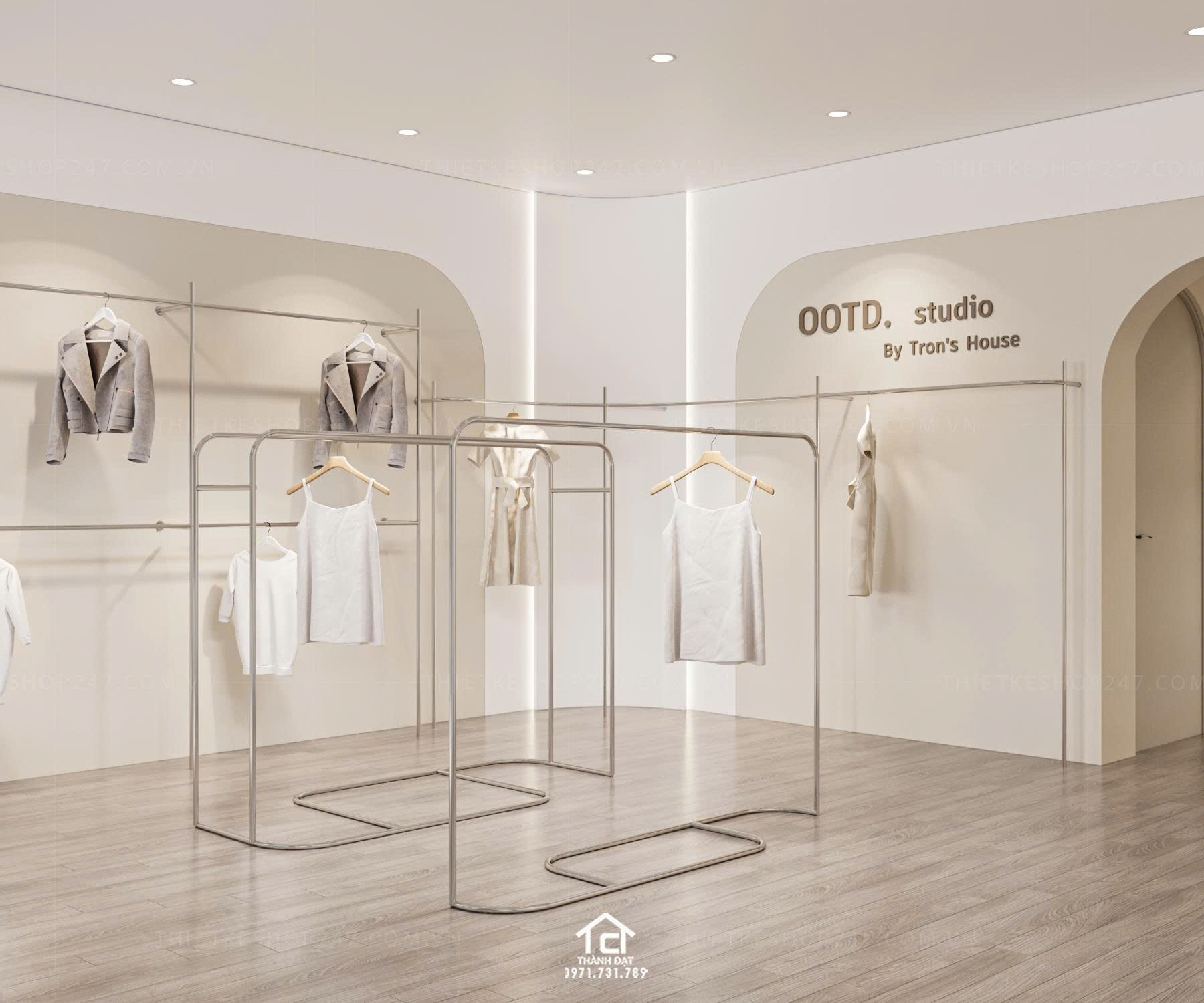 thiết kế shop thời trang đẹp thu hút